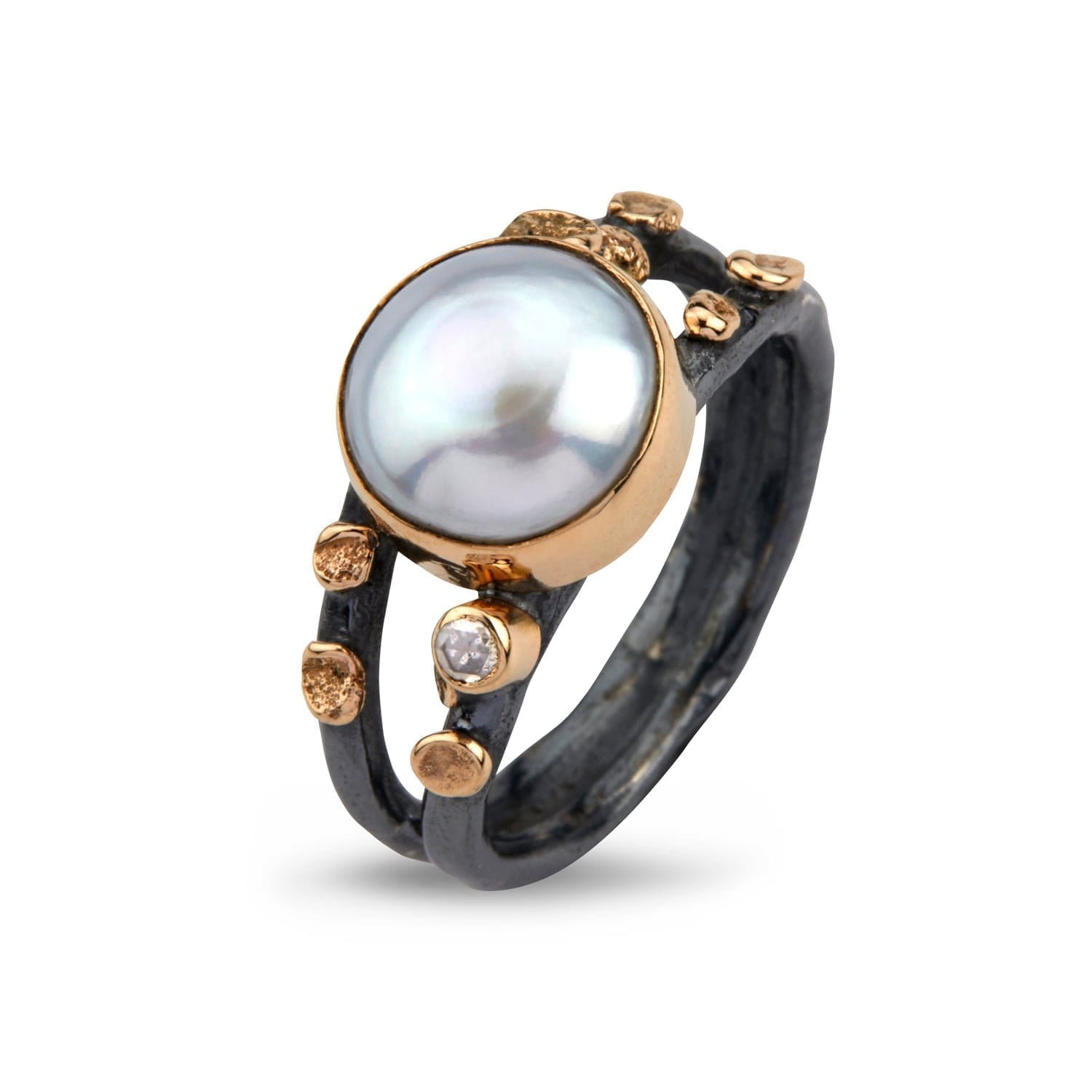 Cara Perle Ring - Eksklusiv diamantring fra Bybirdie.dk