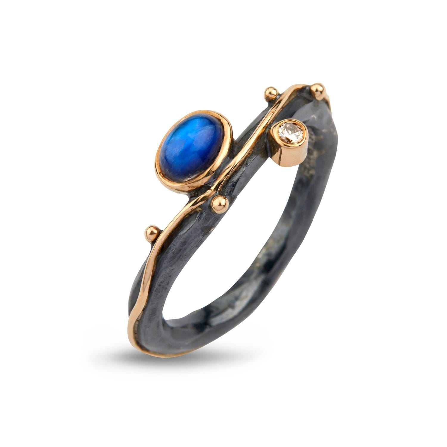 Ring Louise Rainbow Moon - Elegant Sølvring til Drømmere