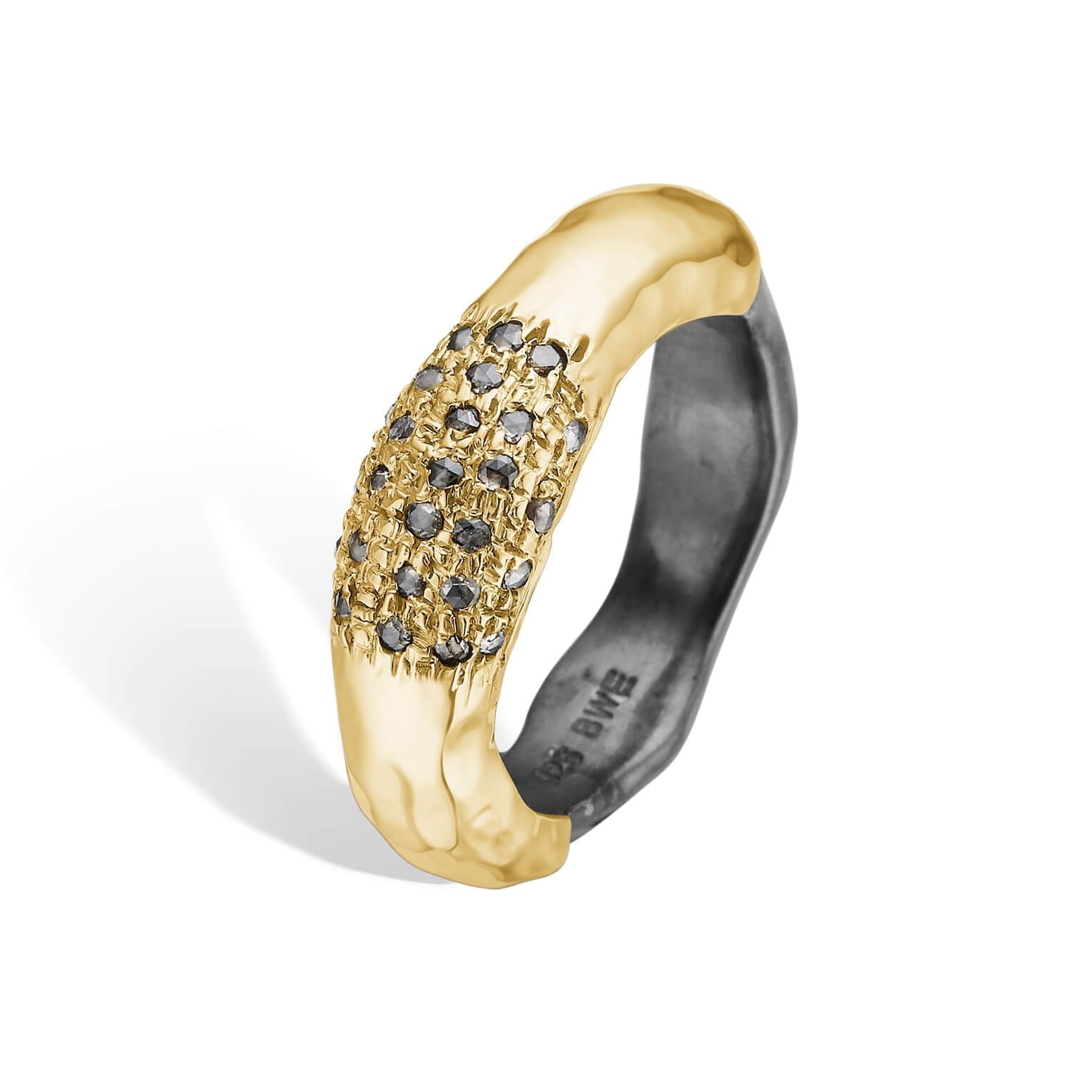 Ring Sacra Pav? - Guld ring med rose cut diamanter