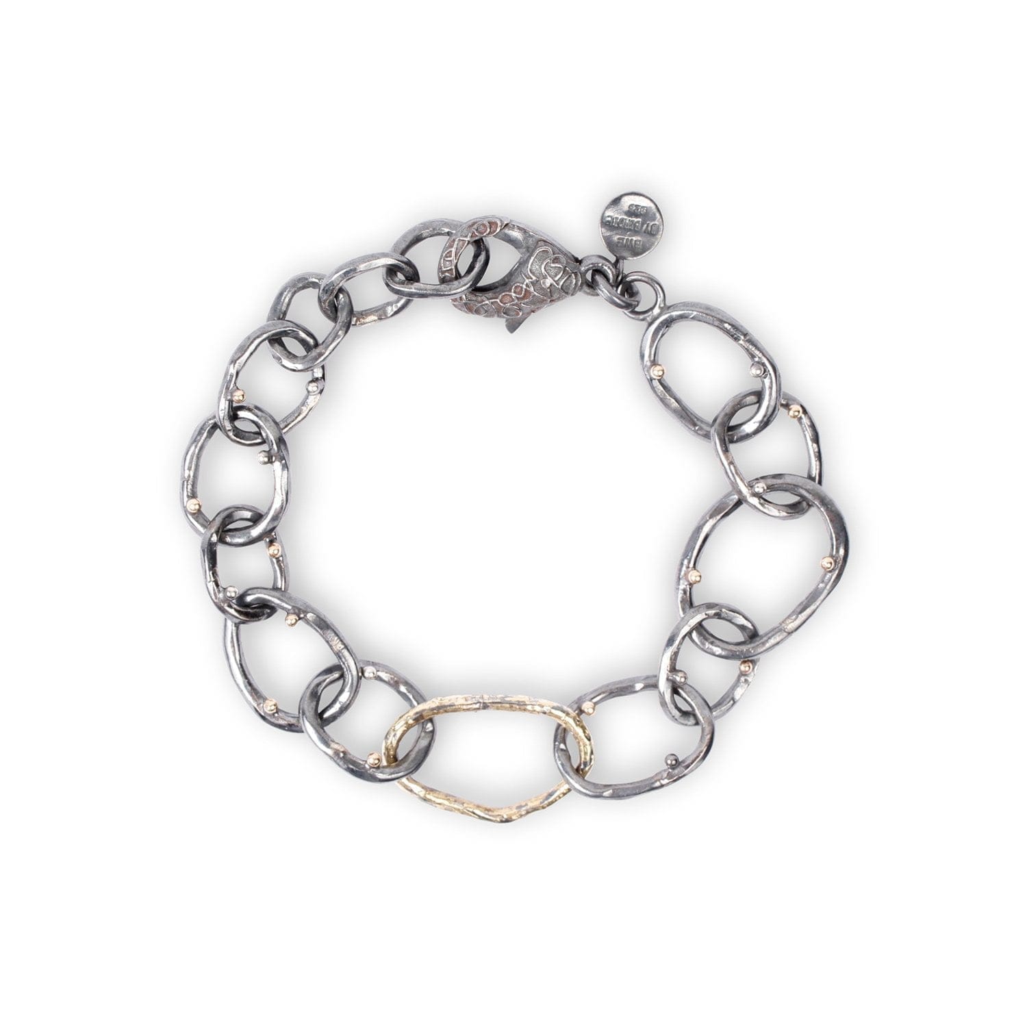 Apollo Golden Link Armbånd i 925 Sterling Sølv og Guld