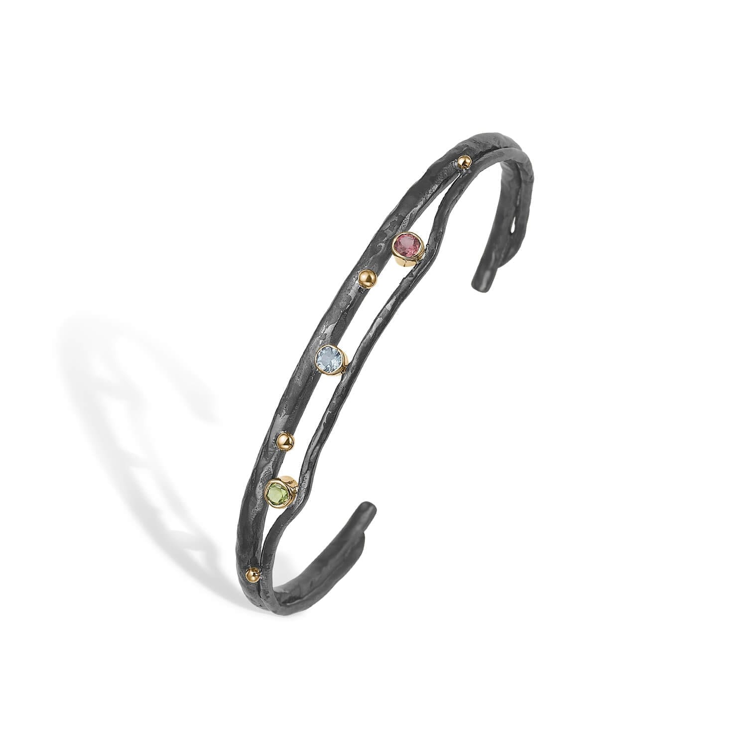 Brockwell Stones Armring med peridot, akvamarin & turmalin