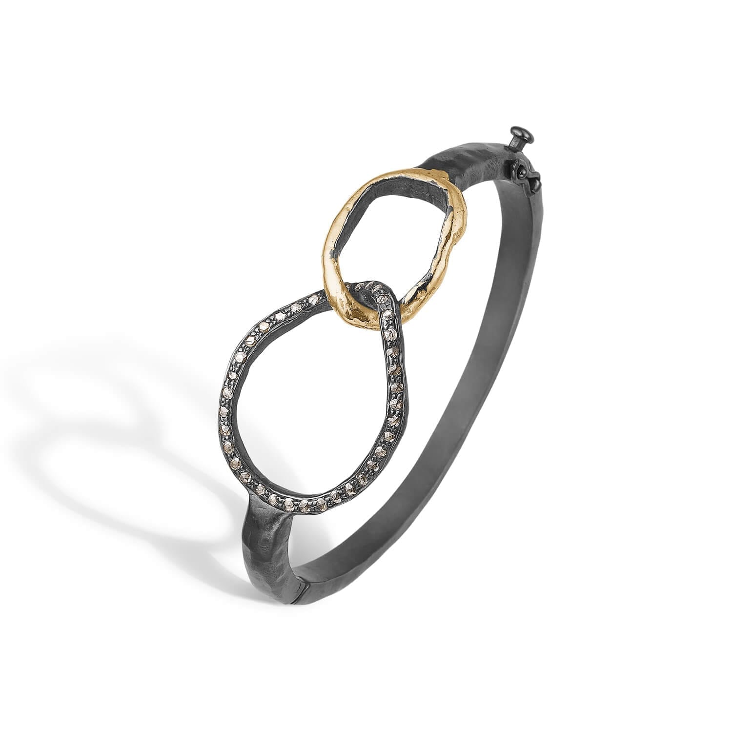 Onassis Duo Armring med rosenklippede diamanter
