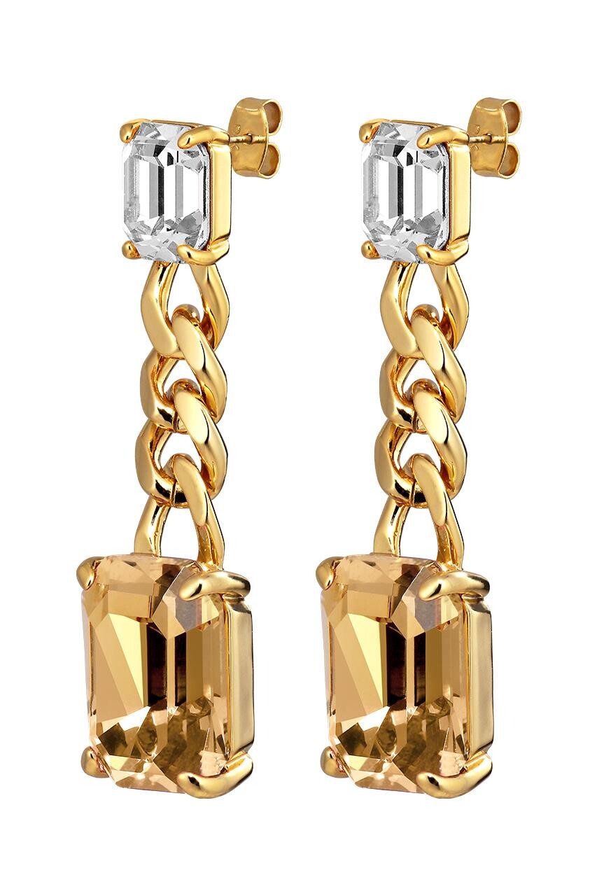 Dyrberg/Kern Calla Ørering i Guld – Elegant Art Deco Stil