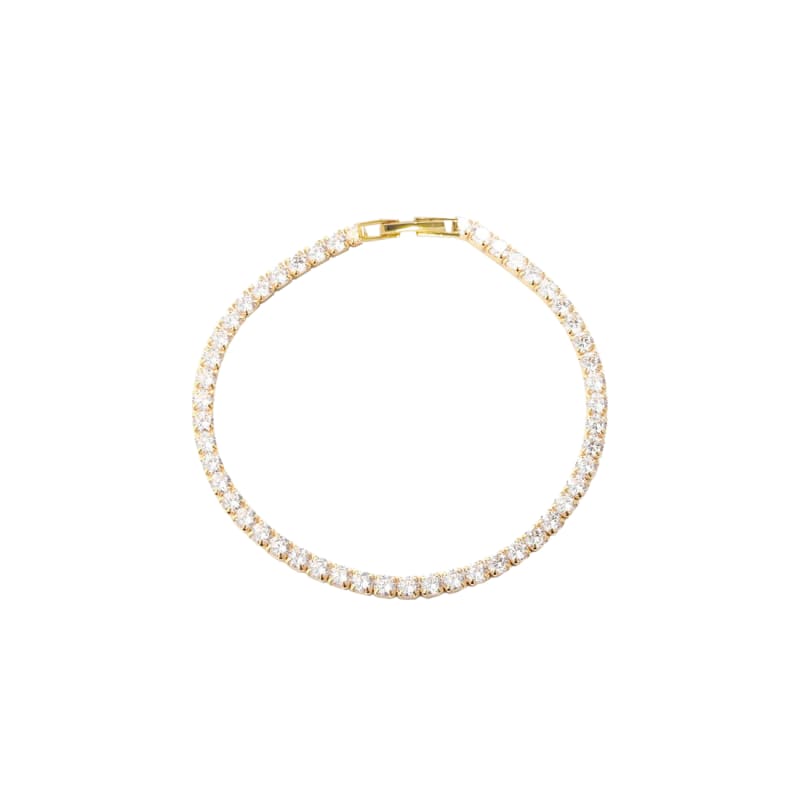 Tennisarmbånd 18 cm med CZ-sten fra Aqua Dulce