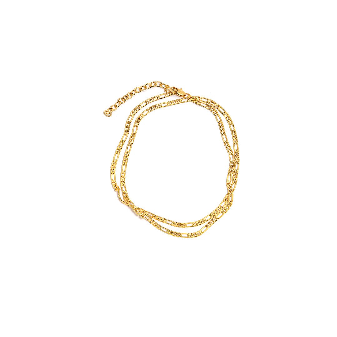 Threeways 3-i-1 Kæde - Halskæde, Ankelkæde, Armbånd 18K