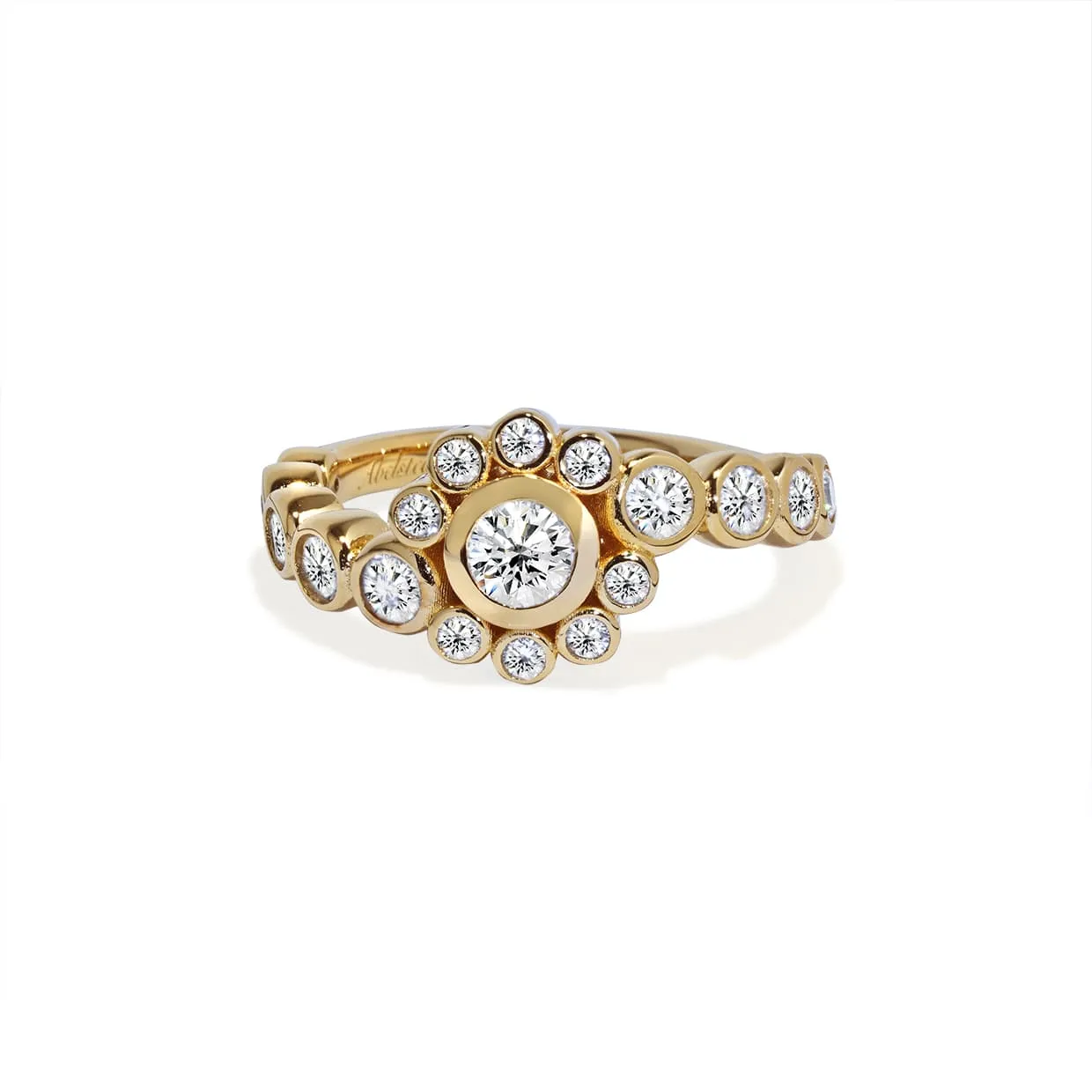 Oxford Guld Amore Ring - Elegant Cocktailring til Hende