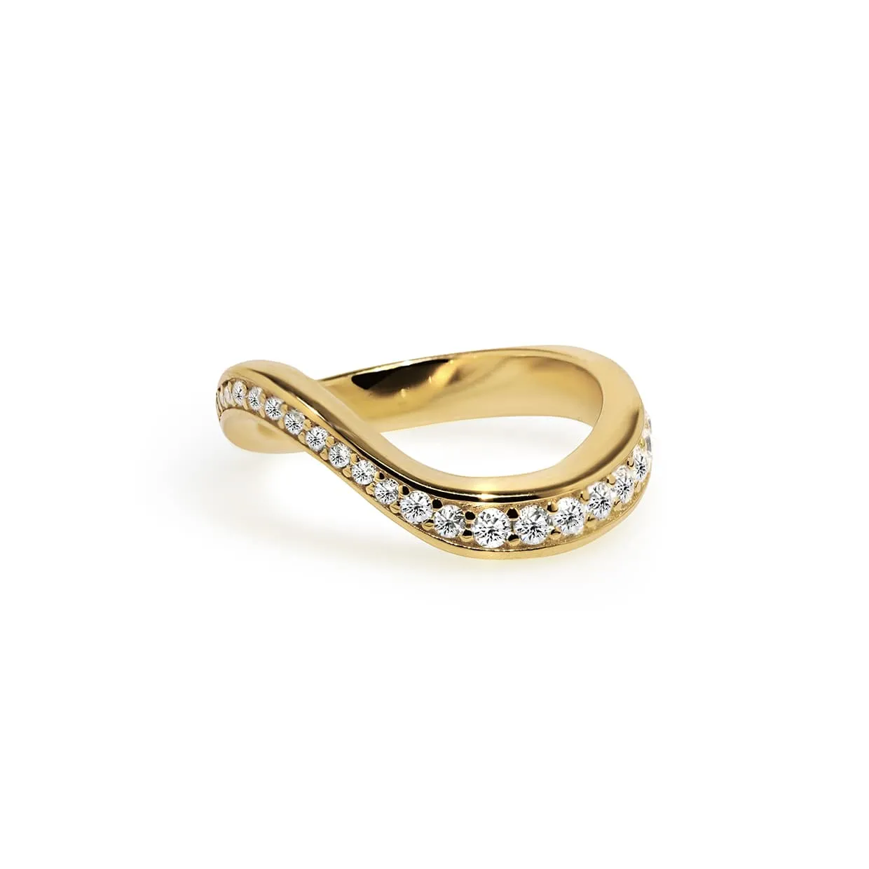 Oxford Nature Alliance Ring i Sterling Sølv med Guldbelægning