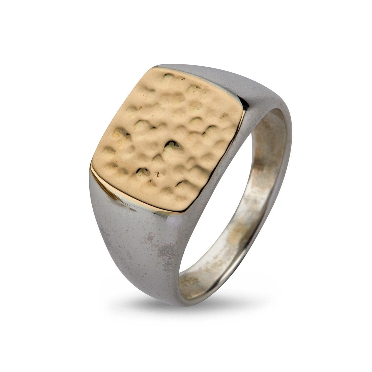 Ring Cushion Hammered Gold Top - 65