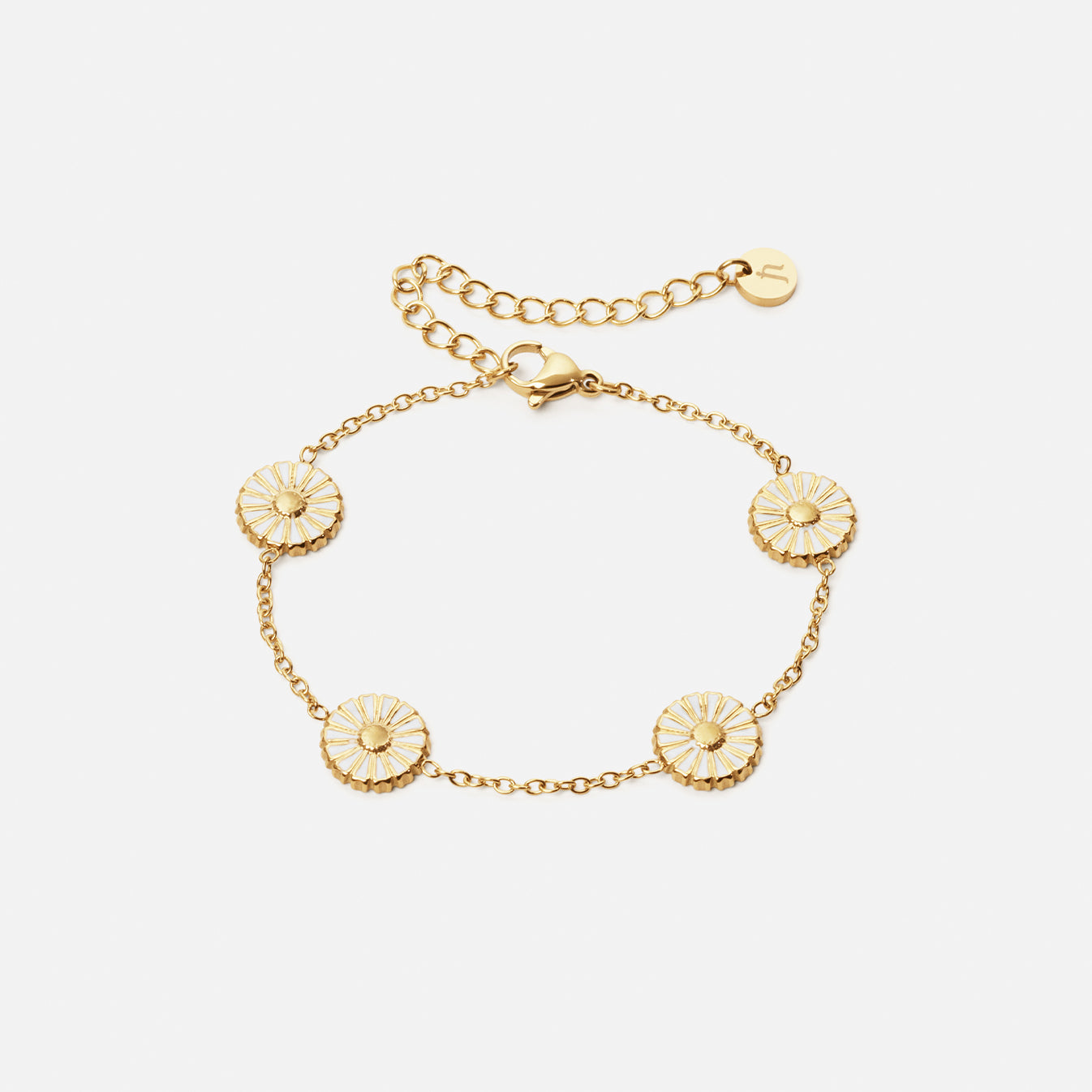 Marguerit Armbånd 18k Guldbelagt 10mm