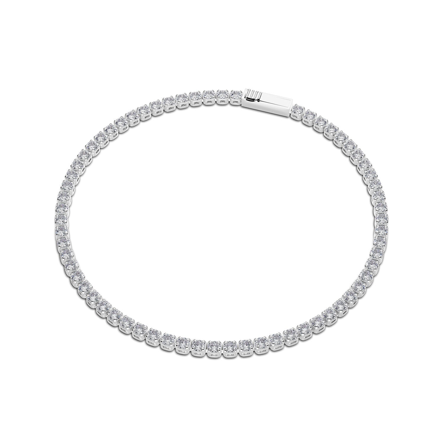 Armbånd Diamante - 14 Kt Guld El Hvidguld 239-278 Ct Tw G-h Vs Lab-grown Diamanter