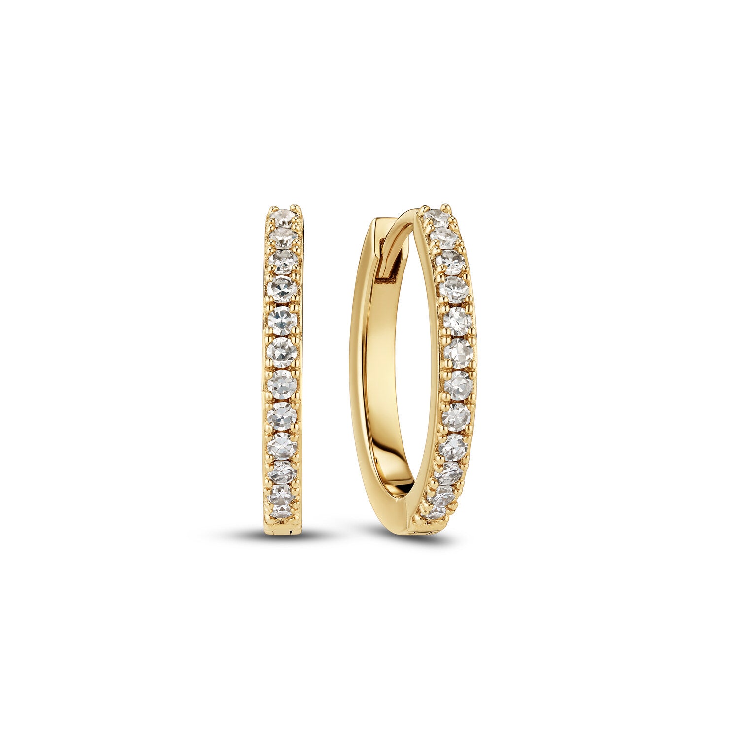 øreringe Alba - 14 Kt Guld El Hvidguld 018-046 Ct Tw G-h Vs Lab-grown Diamanter