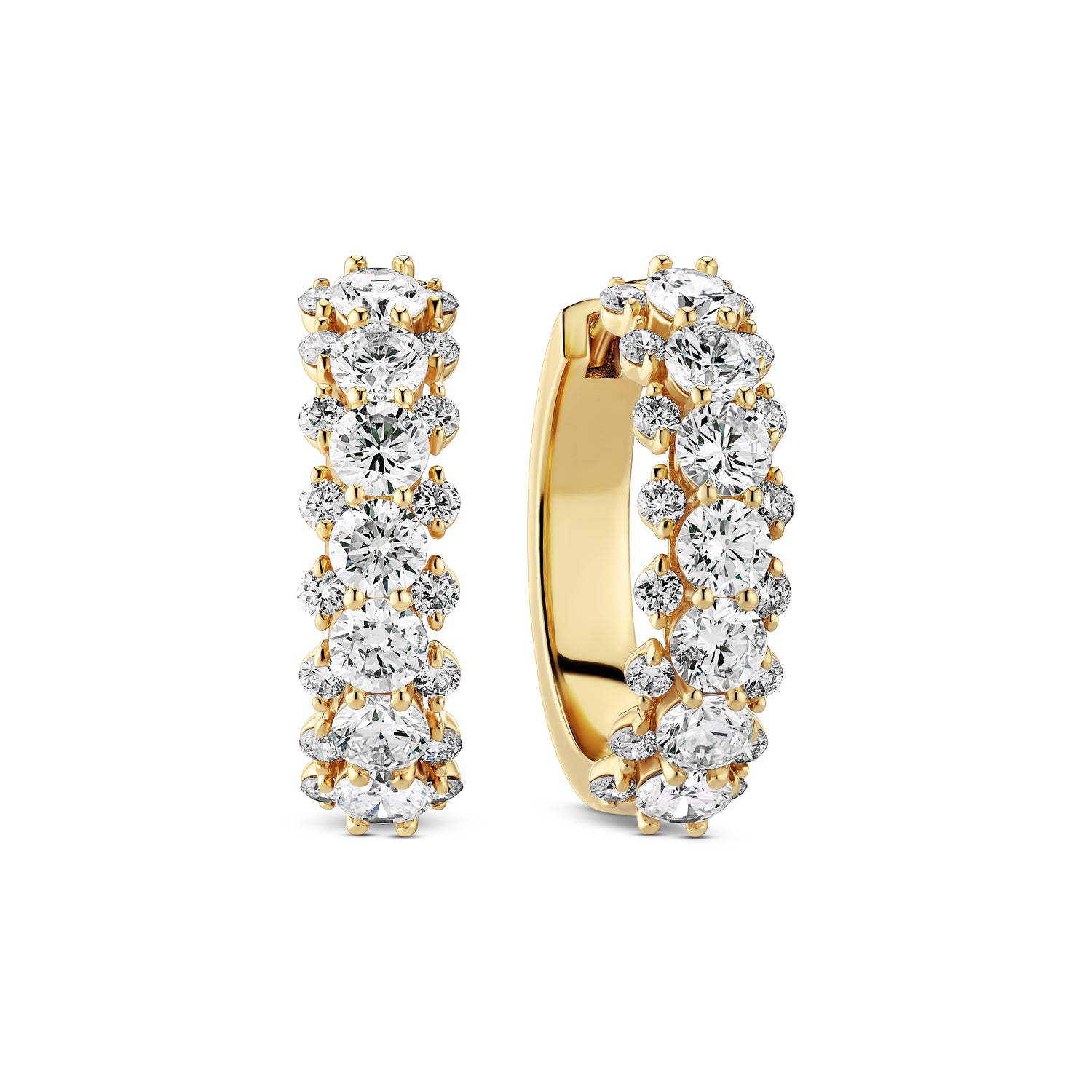 øreringe Fior - 14 Kt Guld El Hvidguld 088-243 Ct Tw G-h Vs Lab-grown Diamanter