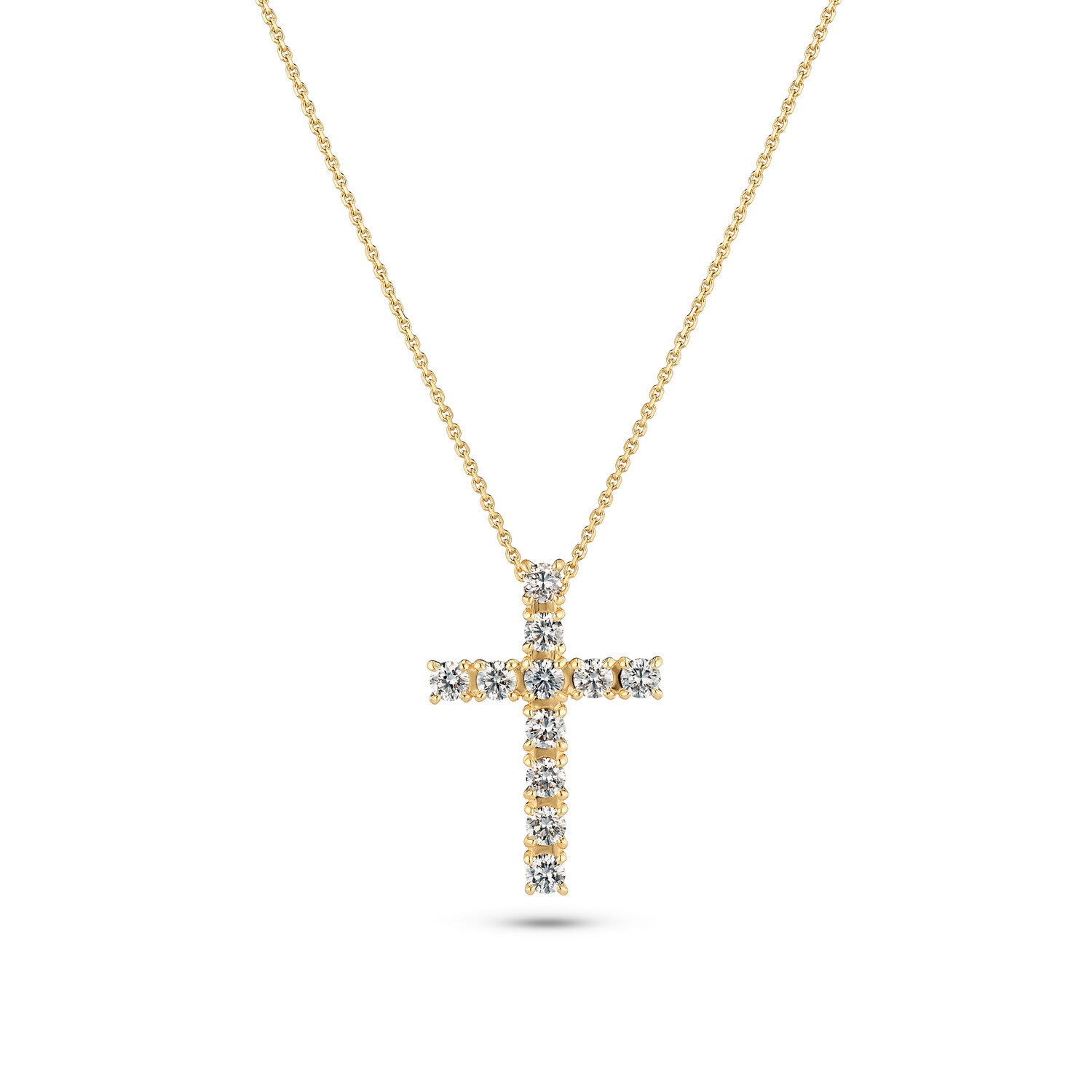 Halskæde Alba Croce - 14 Kt Guld El Hvidguld 064 Ct Tw G-h Vs Lab-grown Diamanter