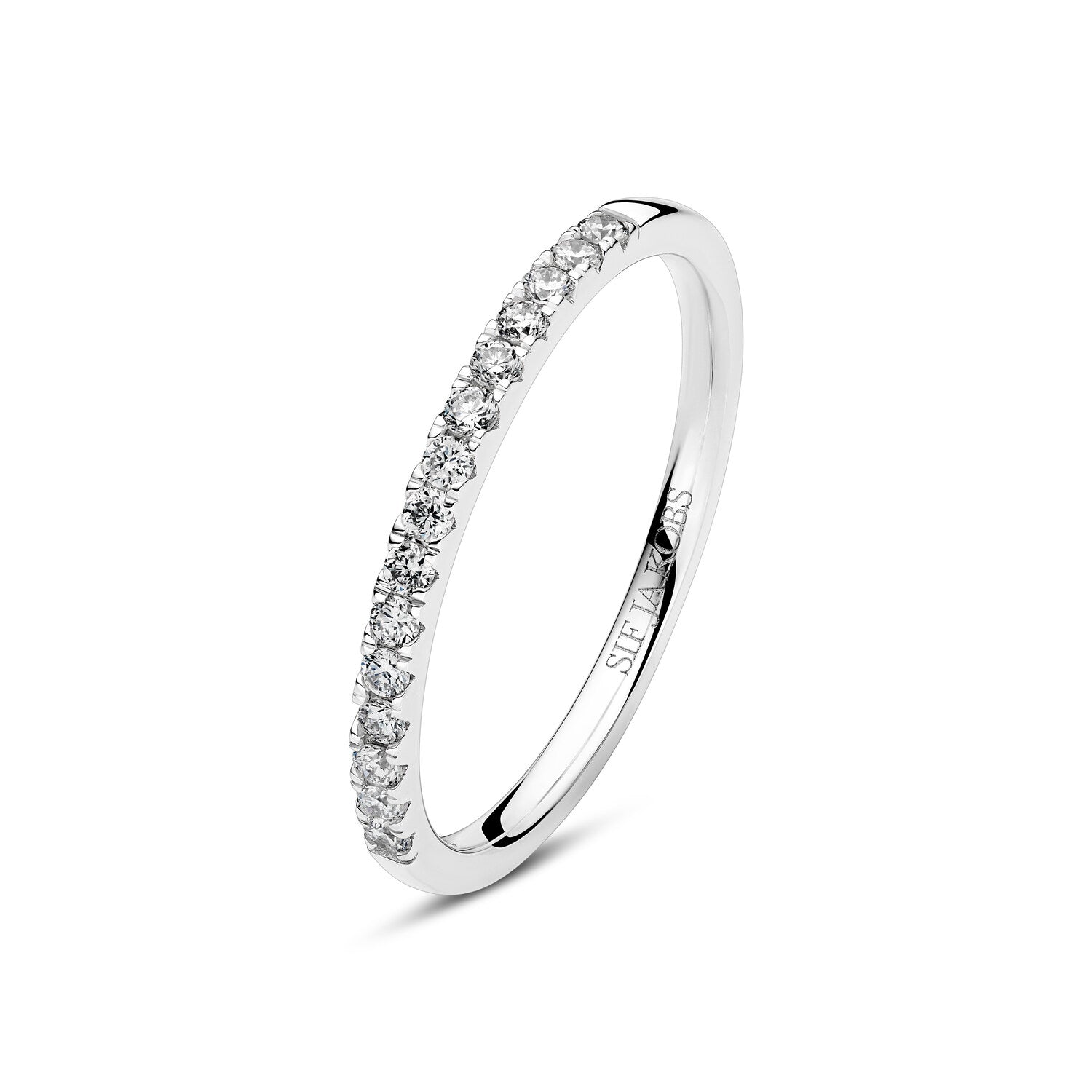 Ring Alba - 14 Kt Guld El Hvidguld 023 Ct Tw G-h Vs Lab-grown Diamanter