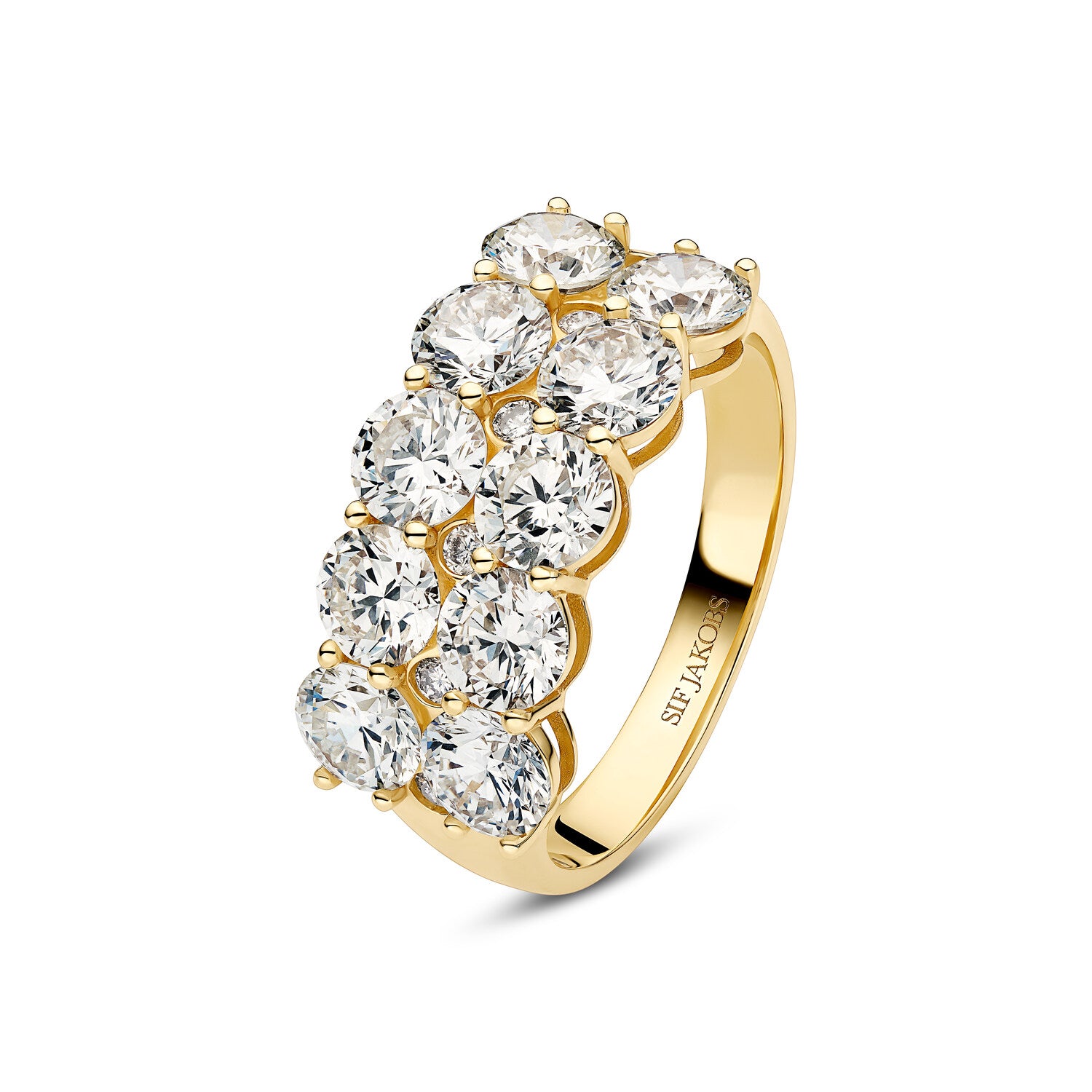 Ring Ariccia - 14 Kt Guld El Hvidguld 362 Ct Tw G-h Vs Lab-grown Diamanter