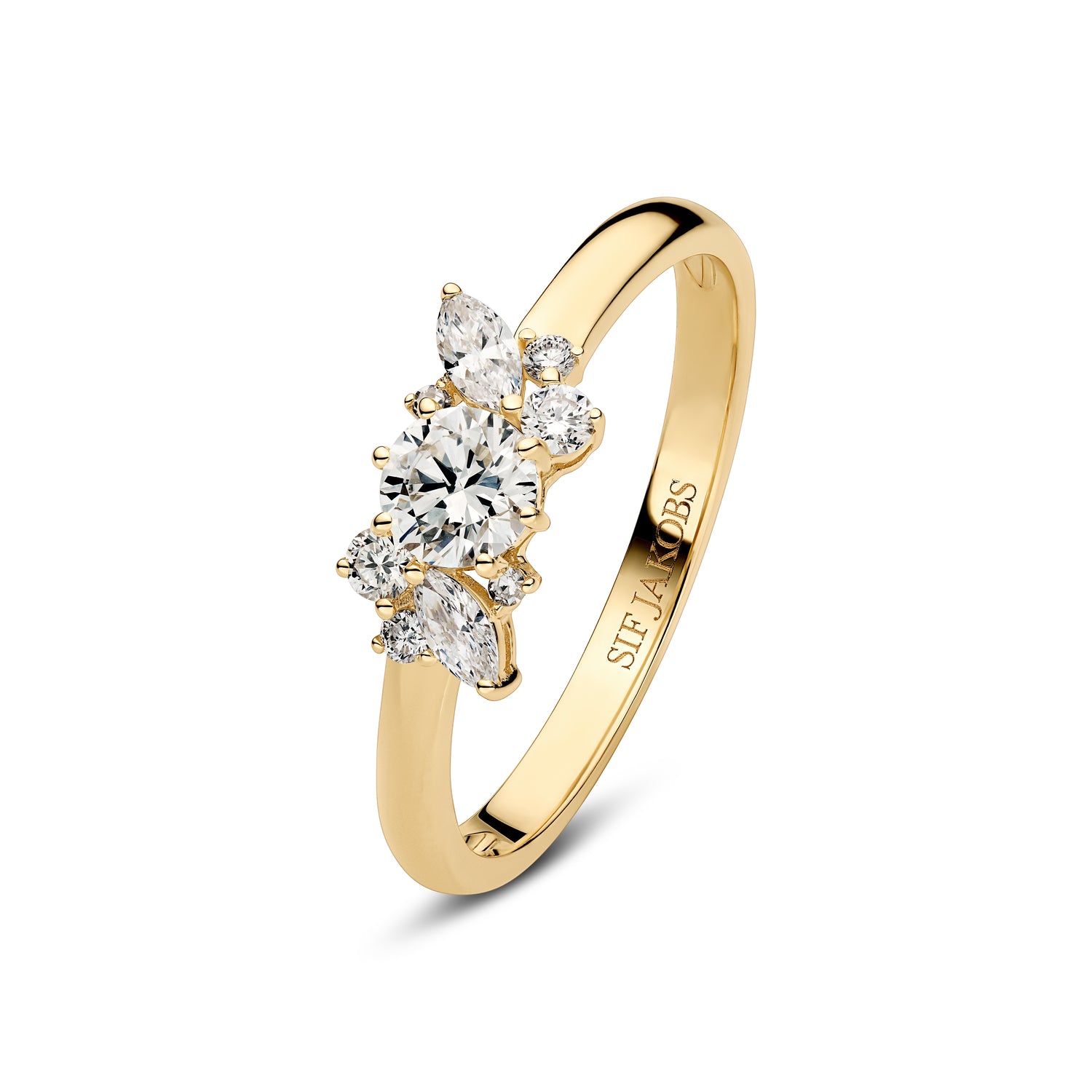 Ring Lovere - 14 Kt Guld El Hvidguld El Hvidguld 058 Ct Tw G-h Vs Lab-grown Diamanter