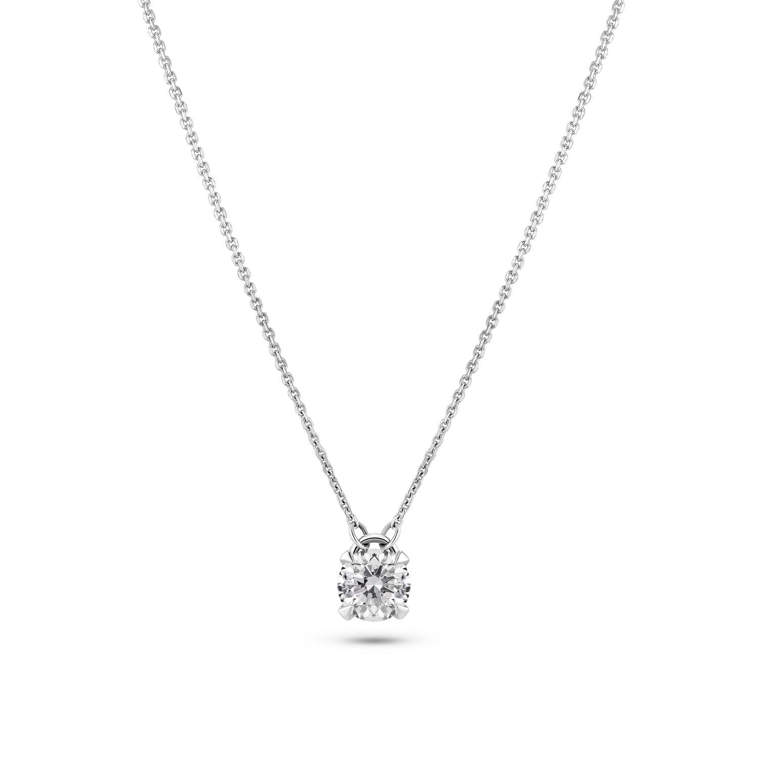 Halskæde Venice - 14 Kt Guld El Hvidguld 050-200 Ct Tw G-h Vs Lab-grown Diamant