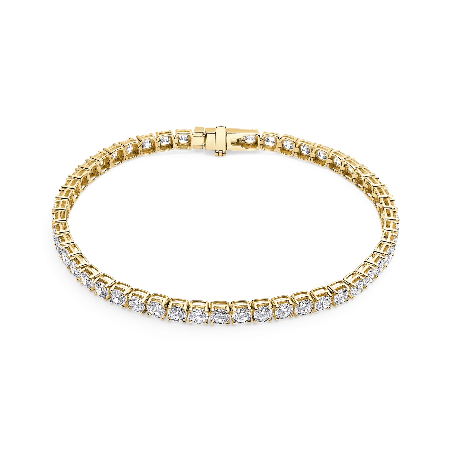 Armbånd Diamante Tennis - 14 Kt Guld El Hvidguld 564-672 Ct Tw G-h Vs Lab-grown Diamanter