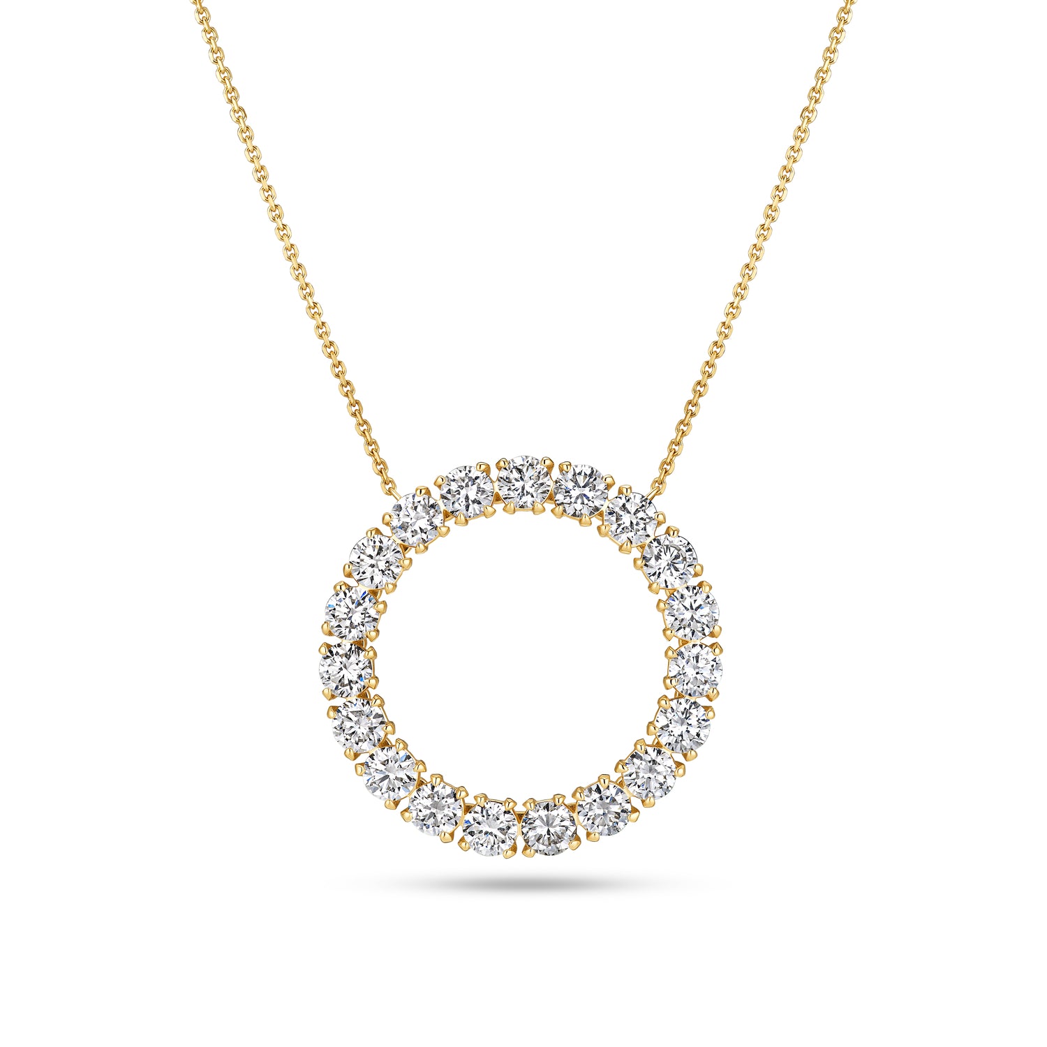 Halskæde Bellina - 14 Kt Guld El Hvidguld 190 Ct Tw G-h Vs Lab-grown Diamanter
