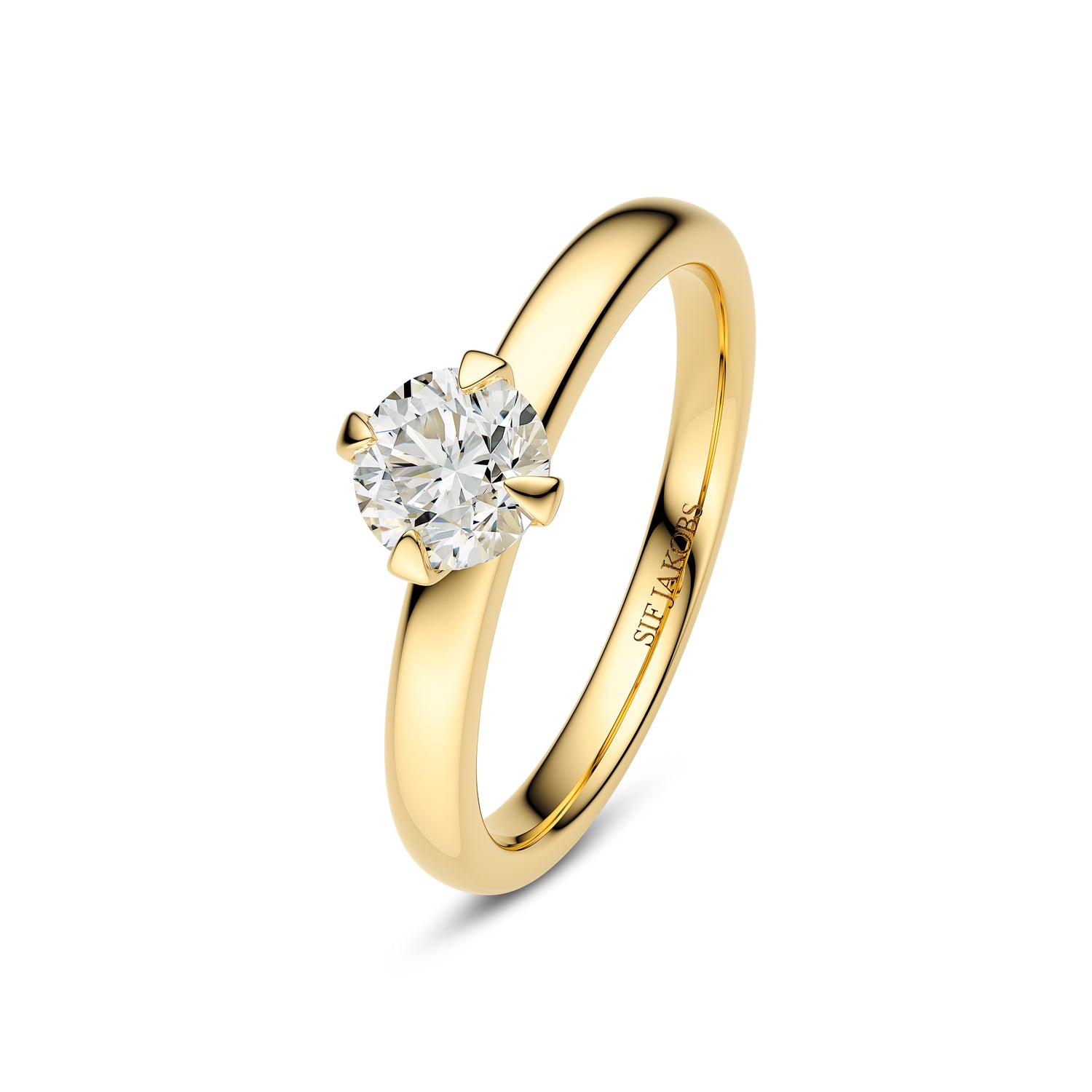 Ring Venice Solitaire - 14 Kt Guld El Hvidguld 050-300 Ct Tw G-h Vs Lab-grown Diamanter