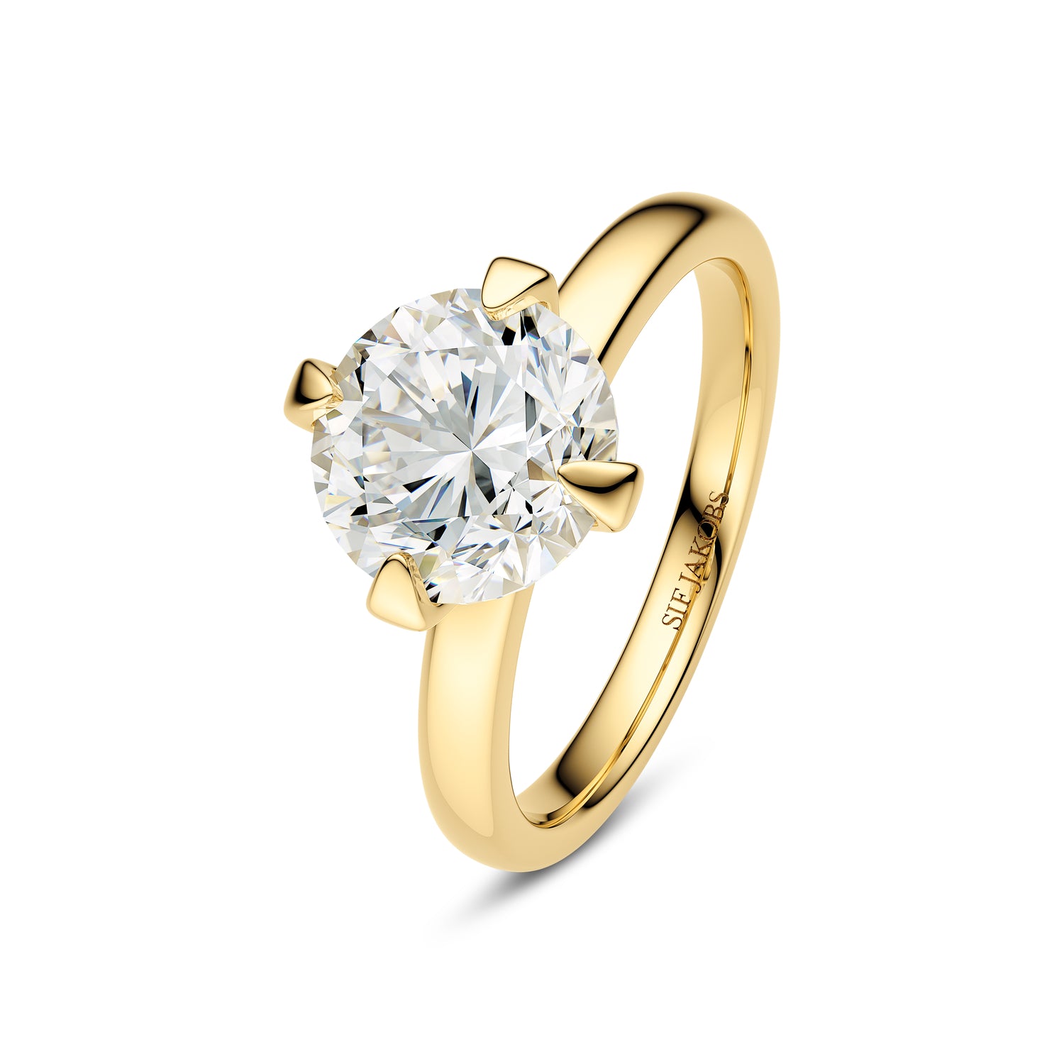 Ring Venice Solitaire - 14 Kt Guld El Hvidguld 050-300 Ct Tw G-h Vs Lab-grown Diamanter