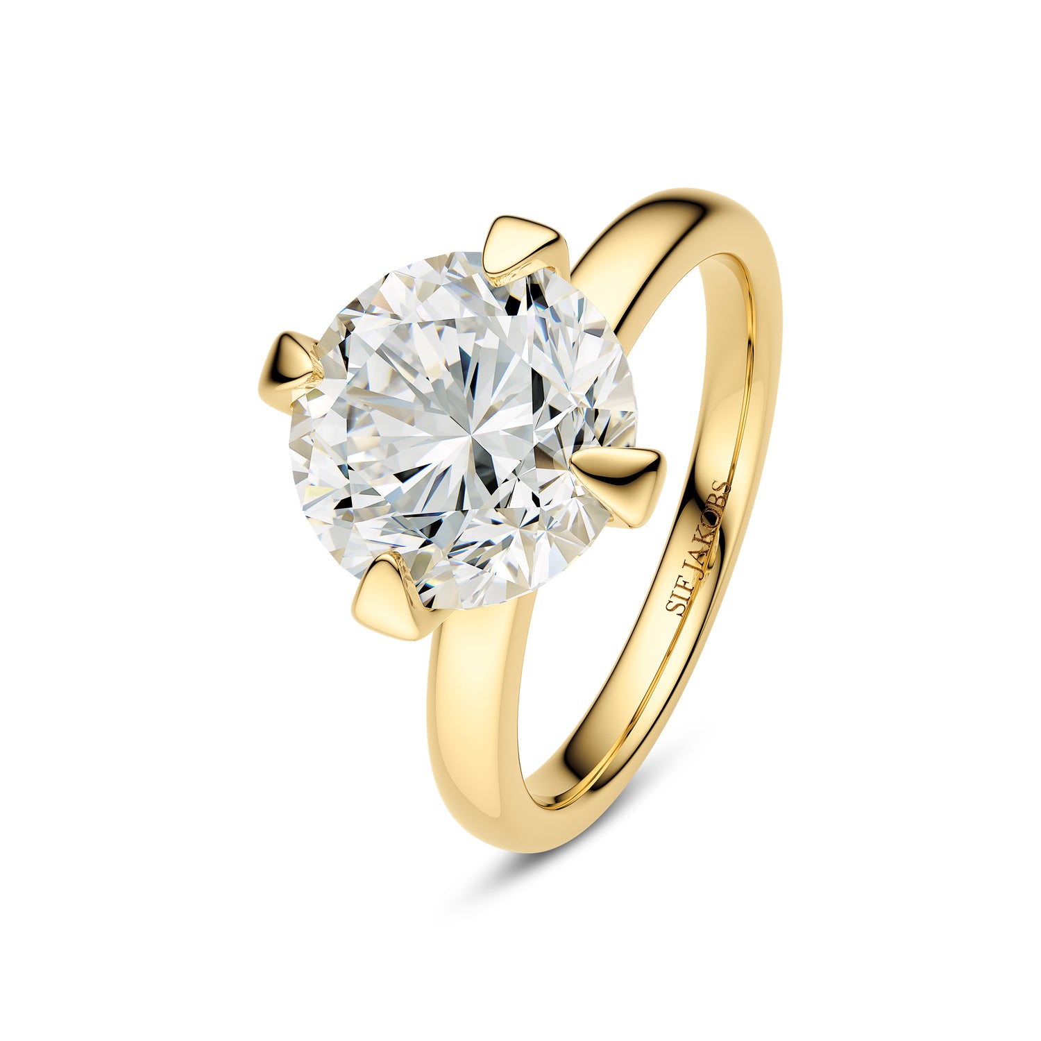 Ring Venice Solitaire - 14 Kt Guld El Hvidguld 050-300 Ct Tw G-h Vs Lab-grown Diamanter