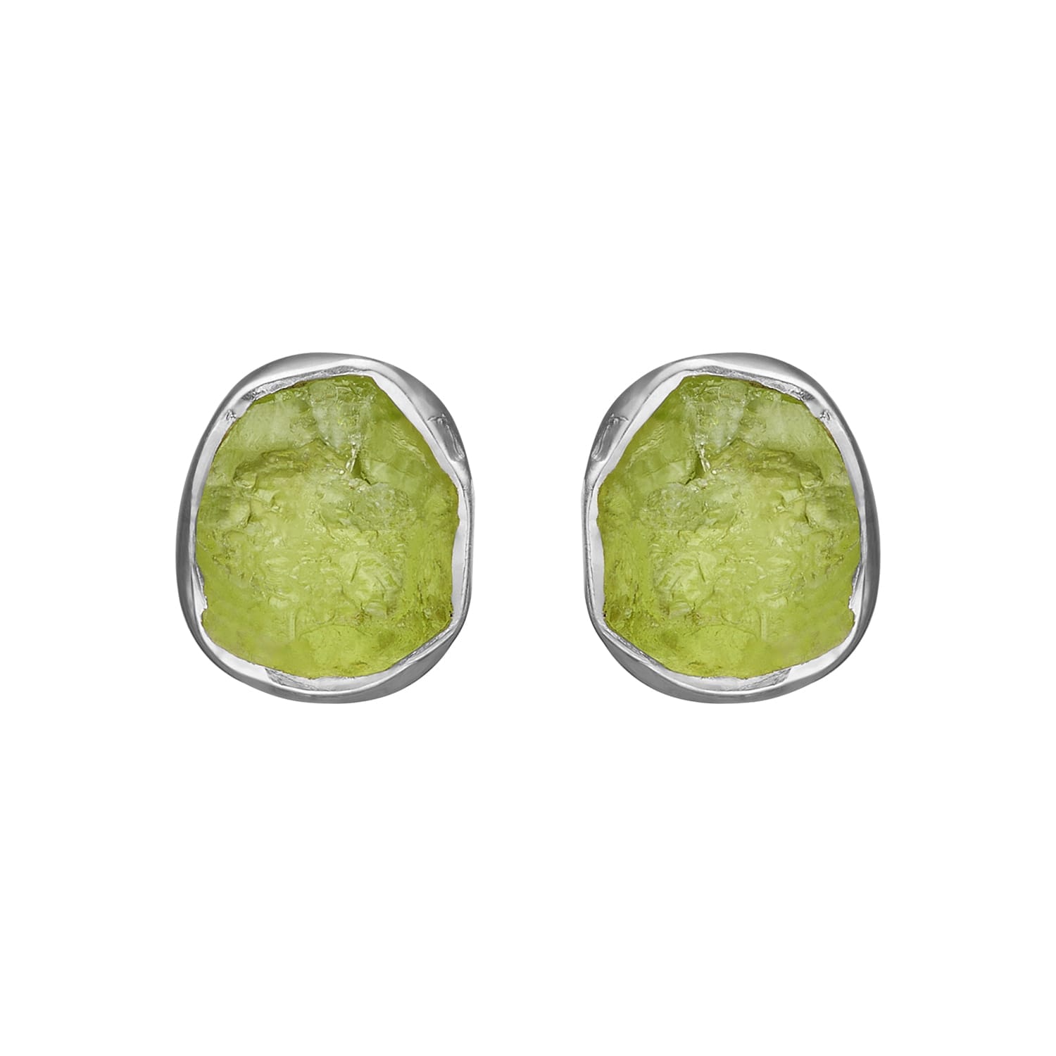 Siv Raw Peridot Silver