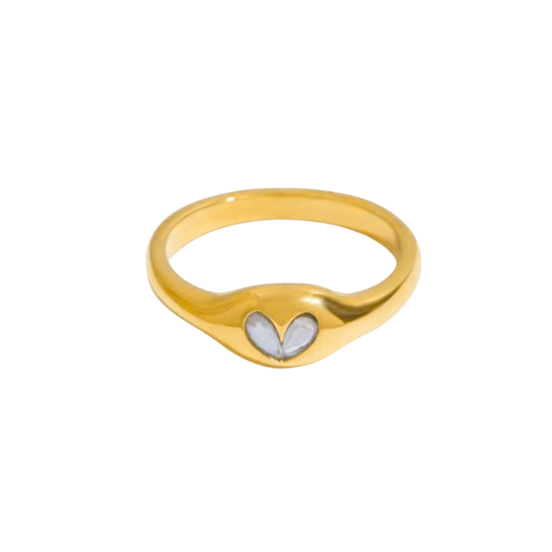 Tiny Heart Ring 54   Bay