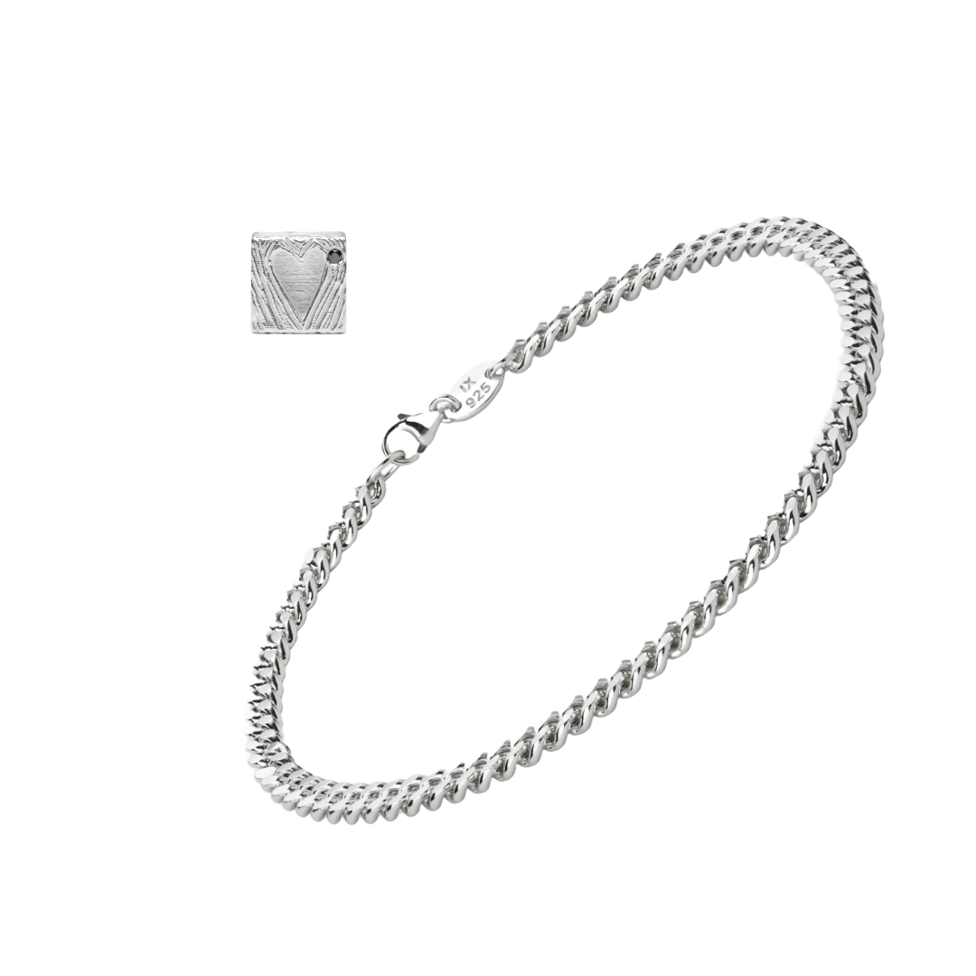 Ix Heart In A Box Bracelet Silver Smykkesæt