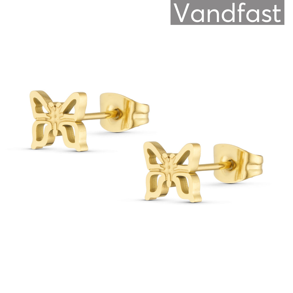 Annebrauner Butterfly ørestikker 18k Guldbelagt