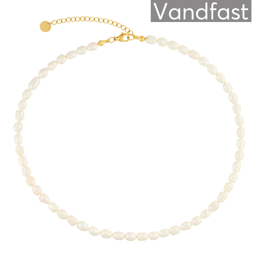 Annebrauner Pearl Halskæde 18k Guldbelagt