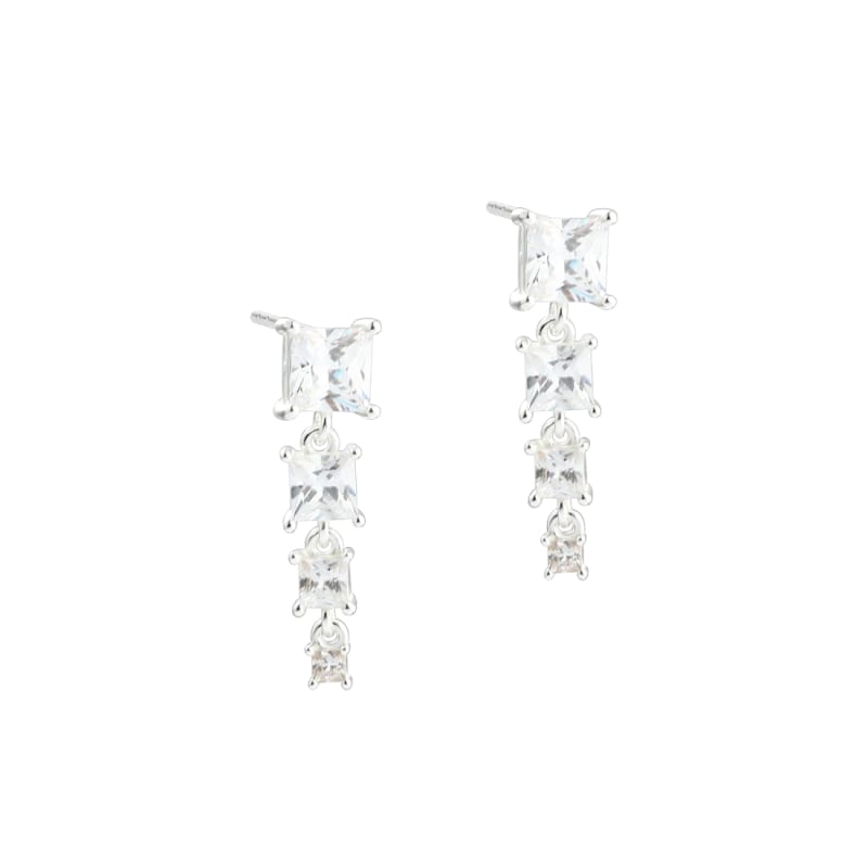 Edge Long Earstud   Silver