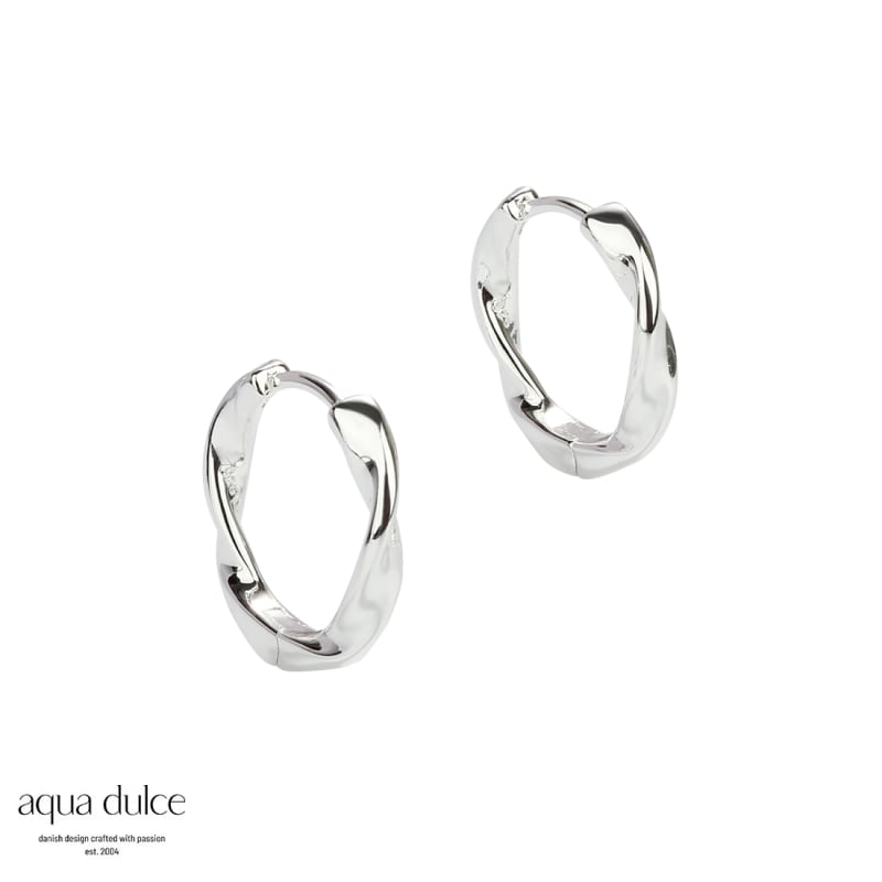Twirl Hoop  Silver