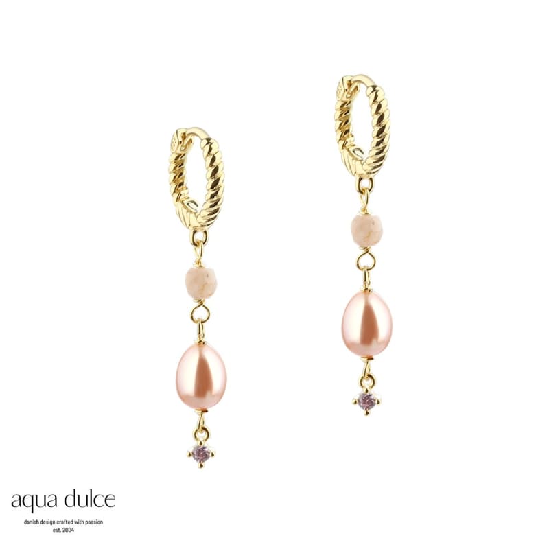 Koi Rose Hoop 12 Mm Gold