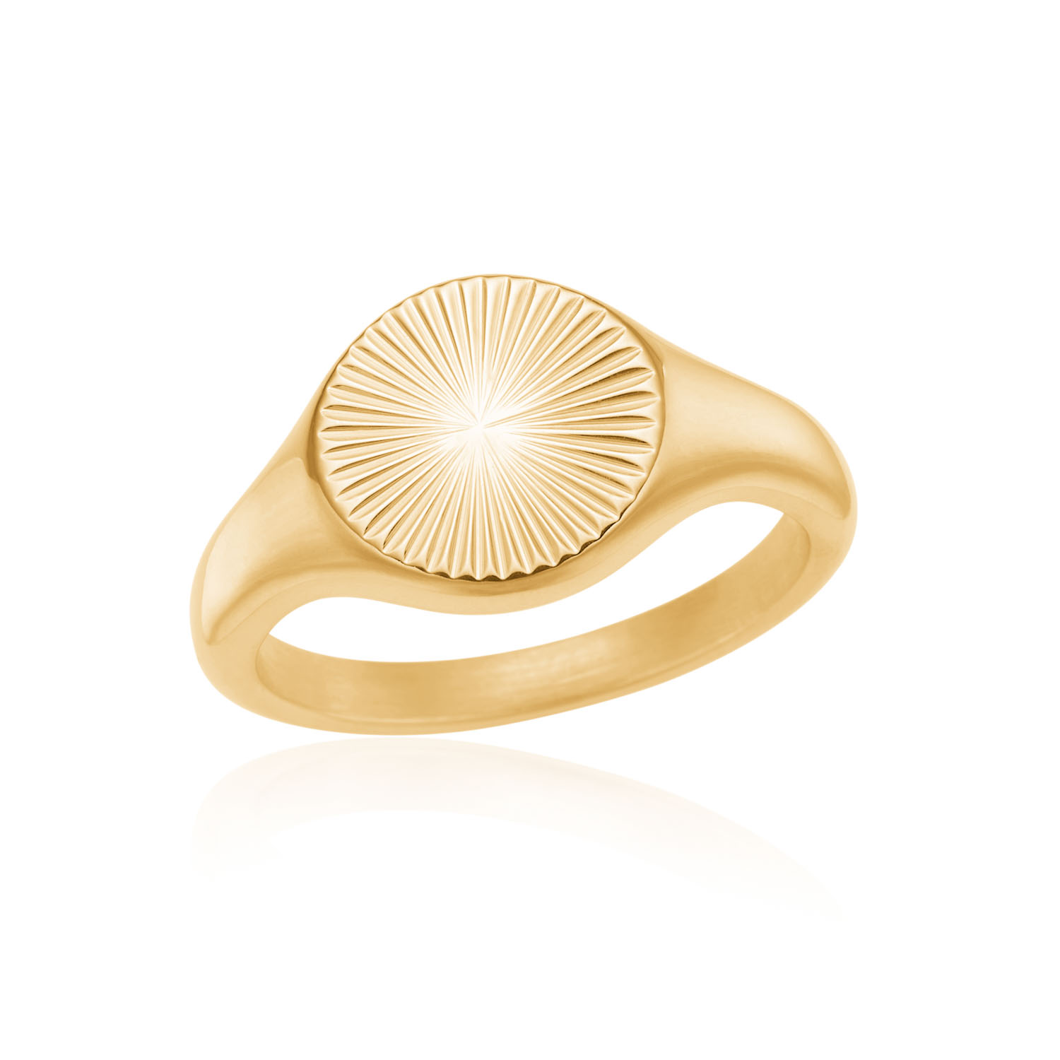 Sunhine Signet Ring I Forgyldt Stål Sneak Peak - 52