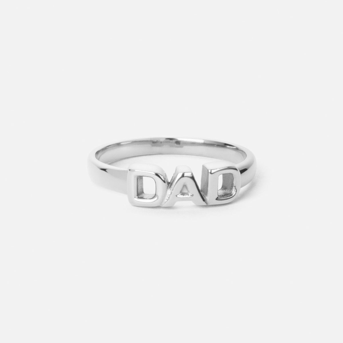 Dad Ring Sølvfarvet