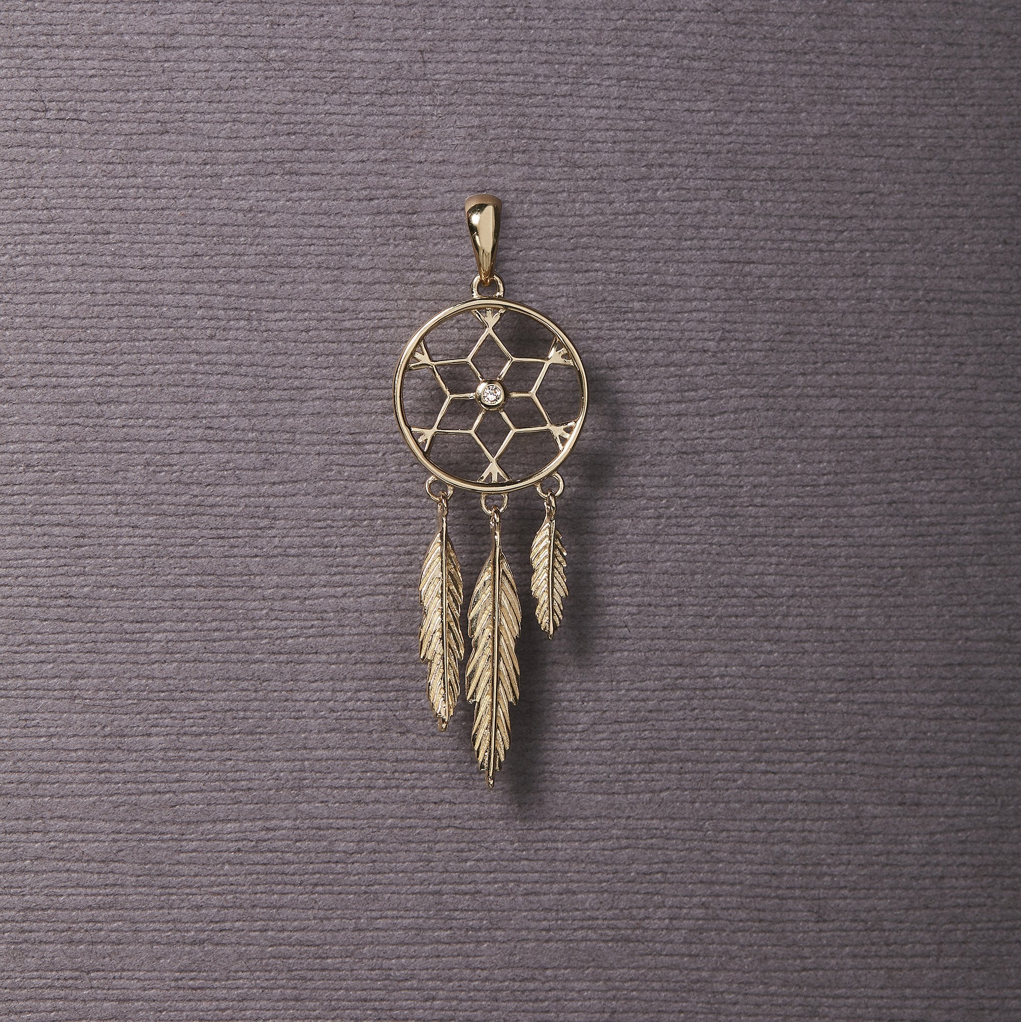 Catchingdreams Vedhæng - 14 Karat Guld Med Diamant 10 Dages Levering