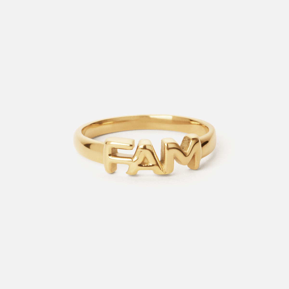 Fam Ring 18k Guldbelagt