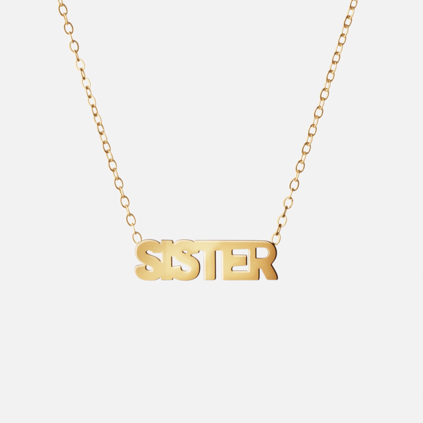 Sister Halskæde 18k Guldbelagt
