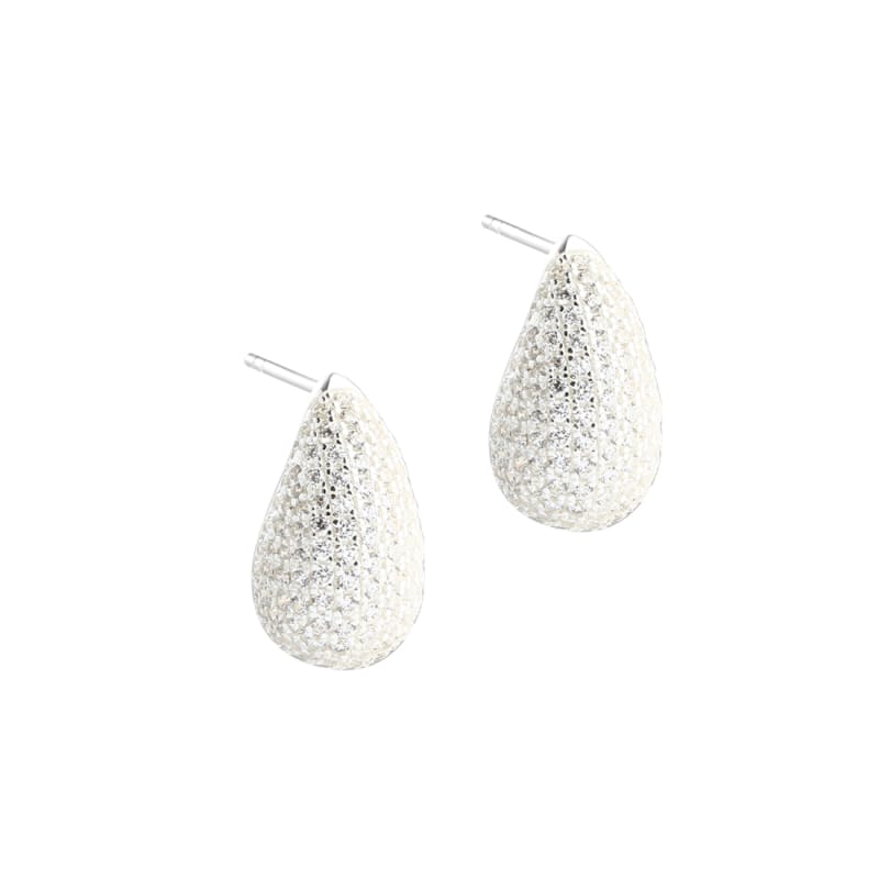Pav? Big Earstud Silver