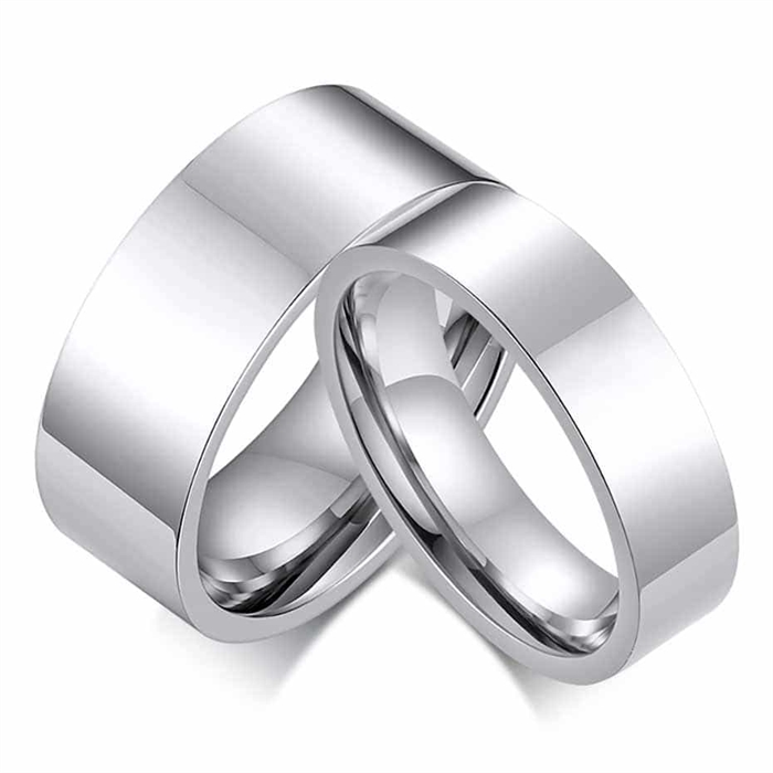 Steel Shapy Ring Med Shine
