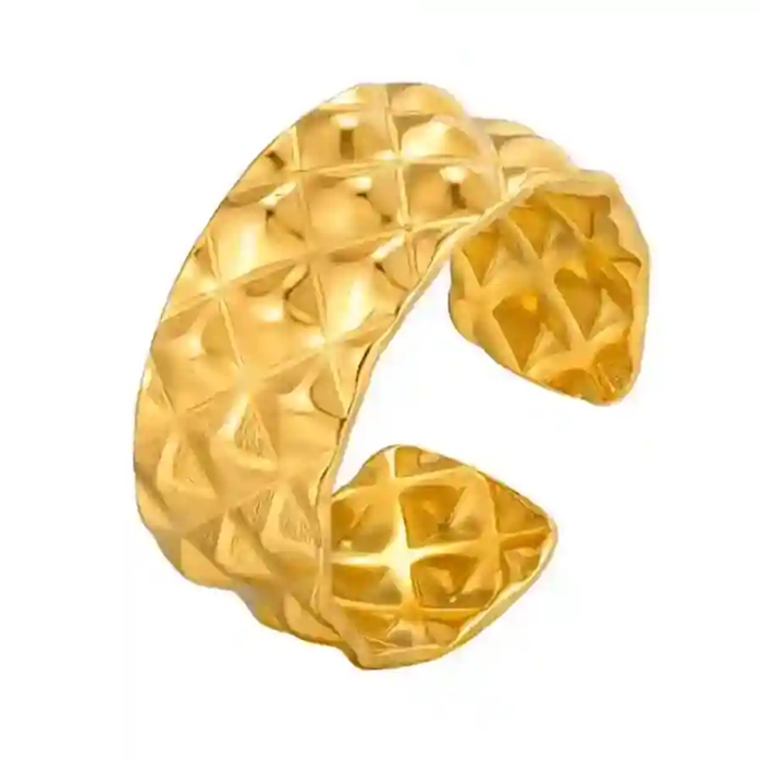Aurora Ring  -  Forgyldt Statement Ring Til Kvinder