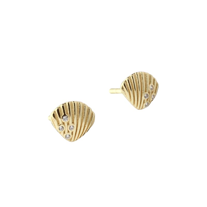 Shelly Medium Earstud  Golden