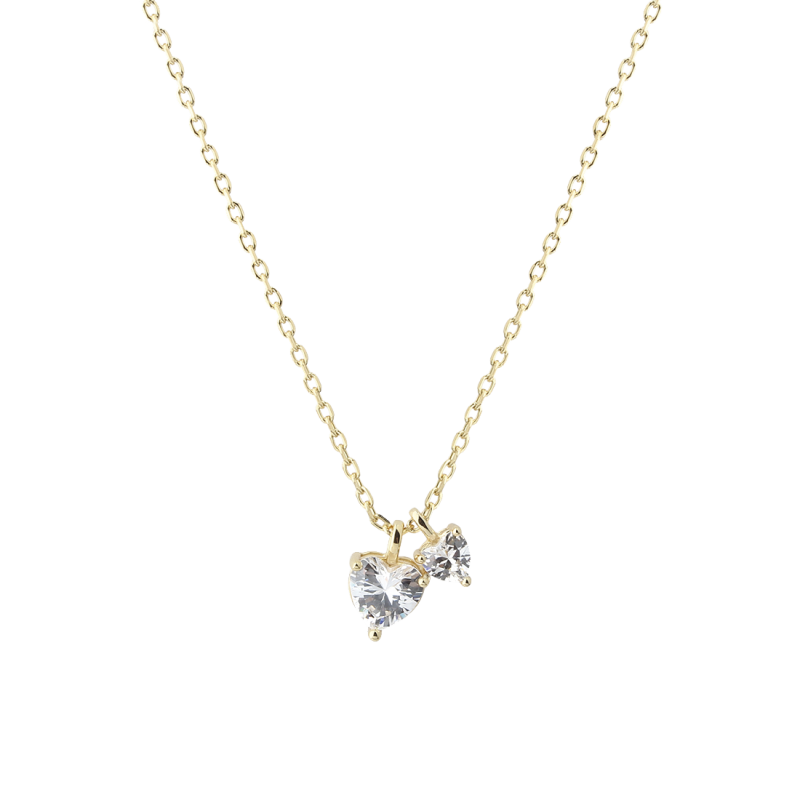 Vida Hearts Necklace  Golden