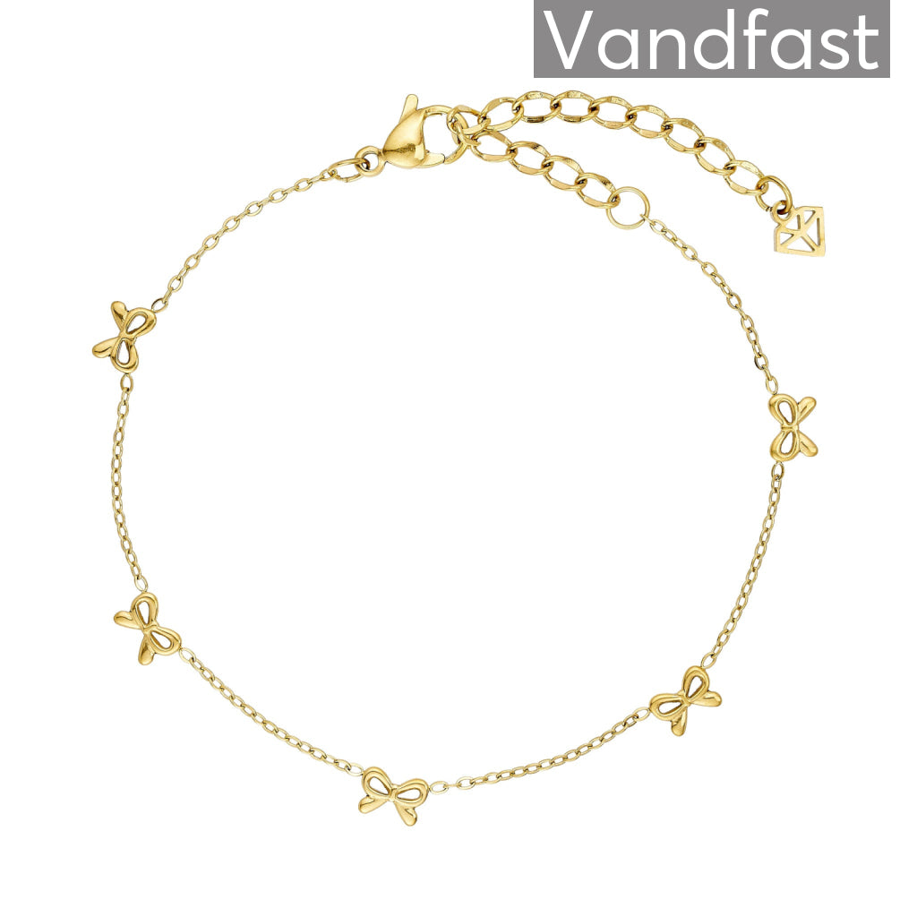Annebrauner Bow Armbånd 18k Guldbelagt