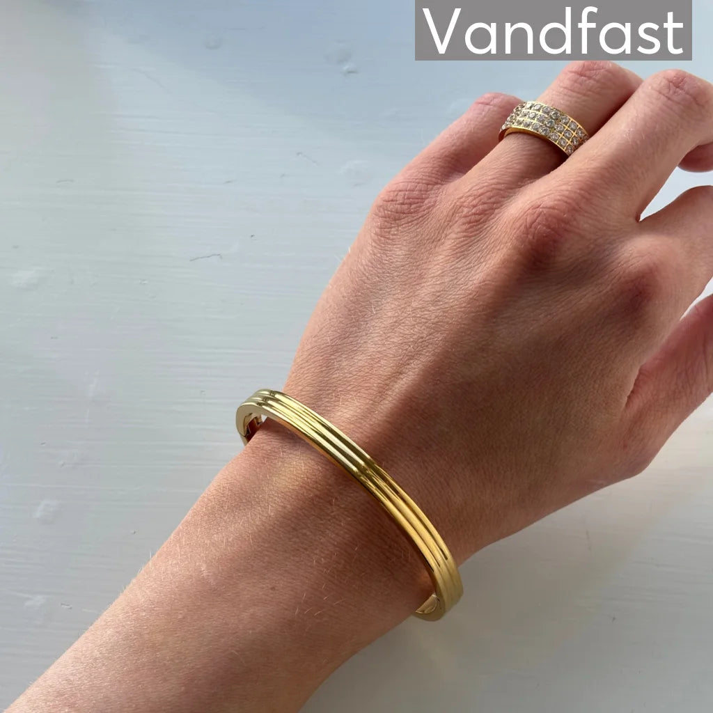 Annebrauner Classic Bangle Armbånd 18k Guldbelagt