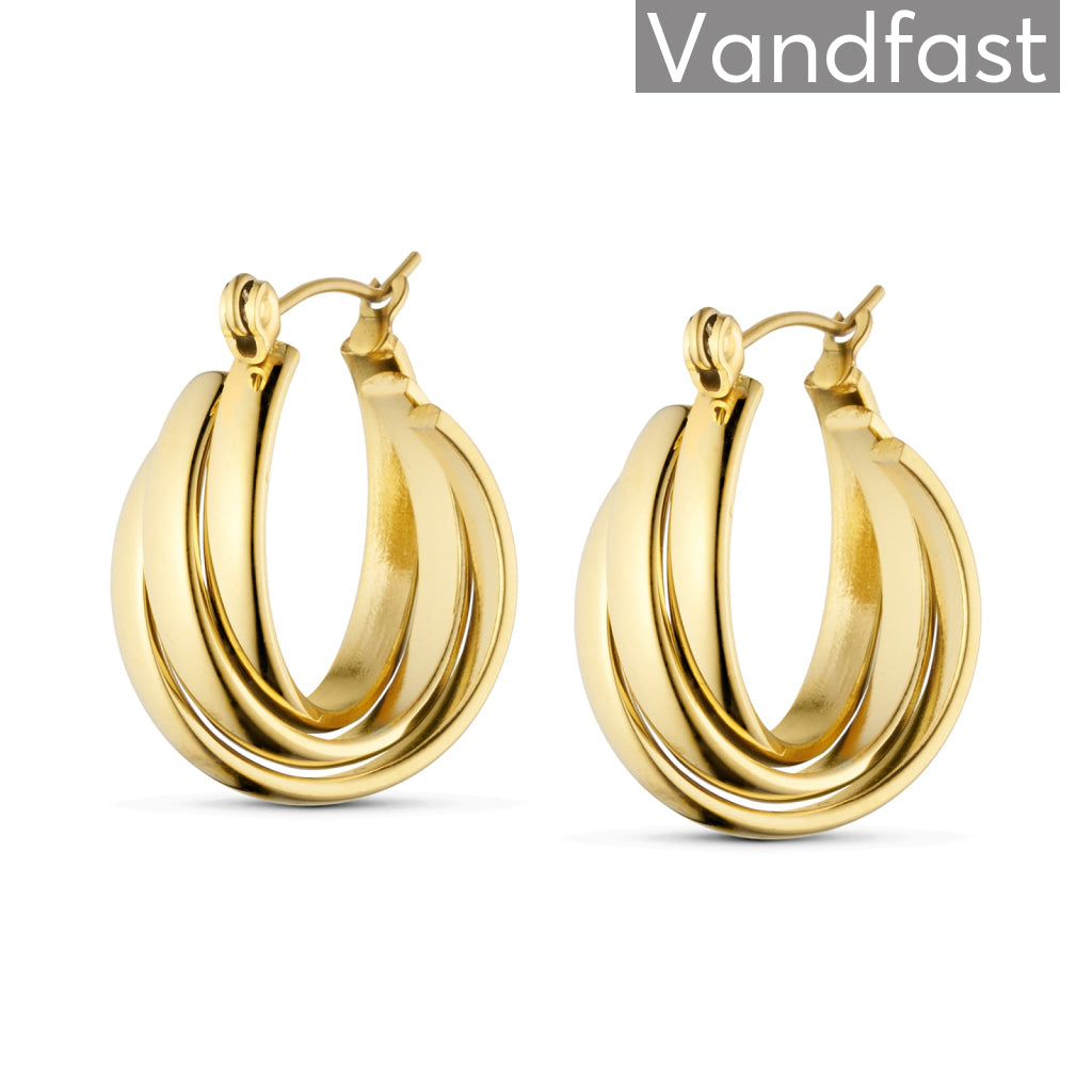 Annebrauner Creole Majestic øreringe 18k Guldbelagt
