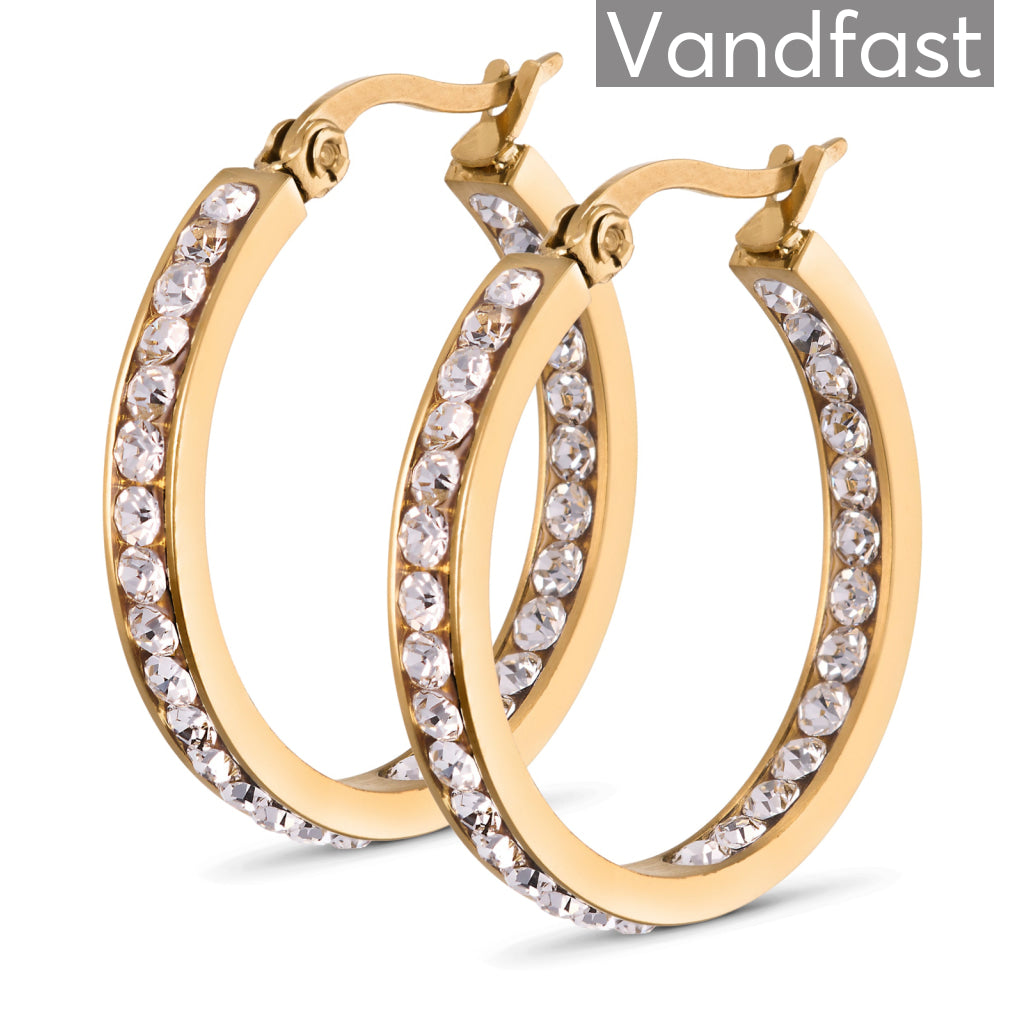 Annebrauner Creole Thin X-small øreringe 18k Guldbelagt