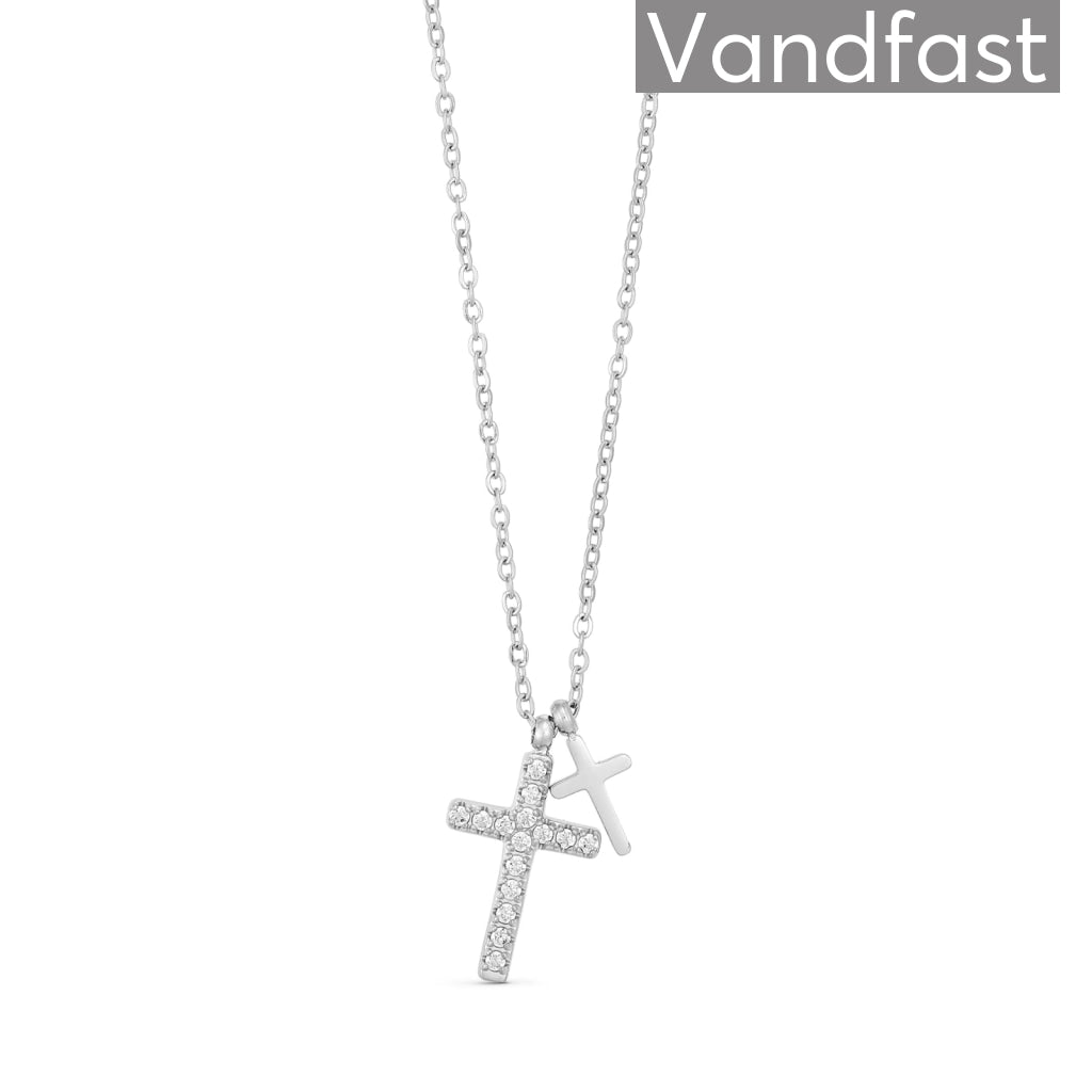 Annebrauner Double Cross Halskæde