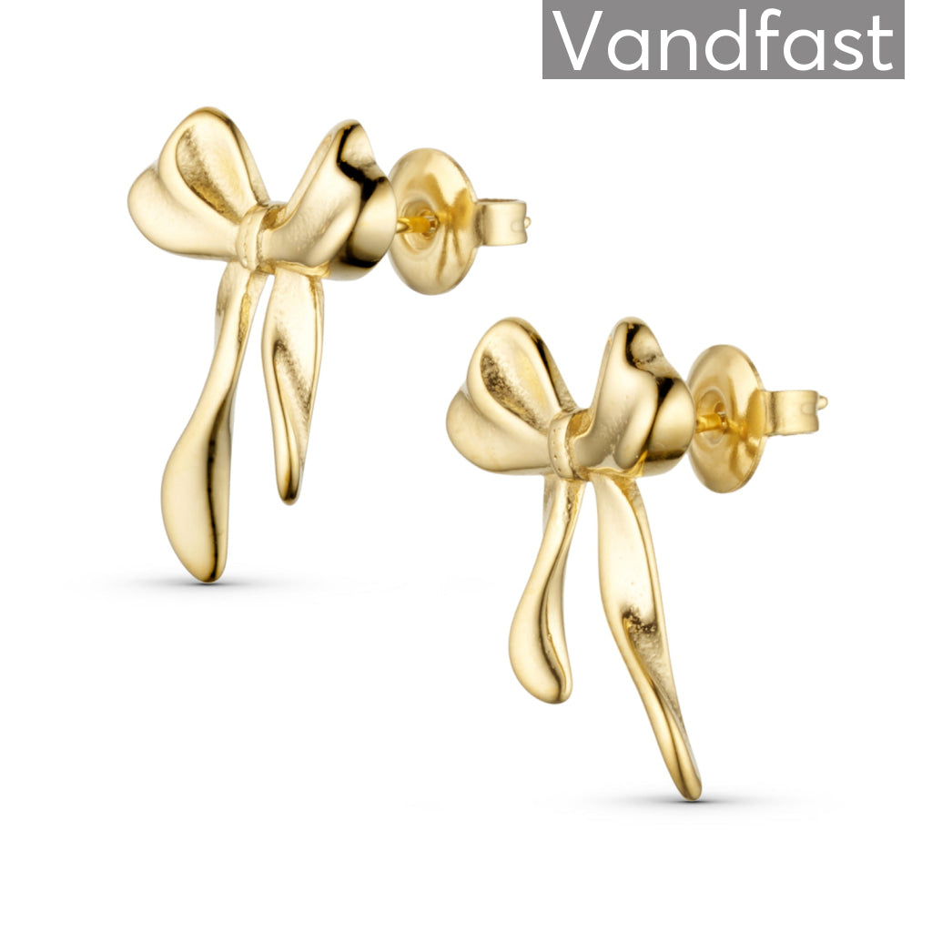 Annebrauner Lovely Bow øreringe 18k Guldbelagt